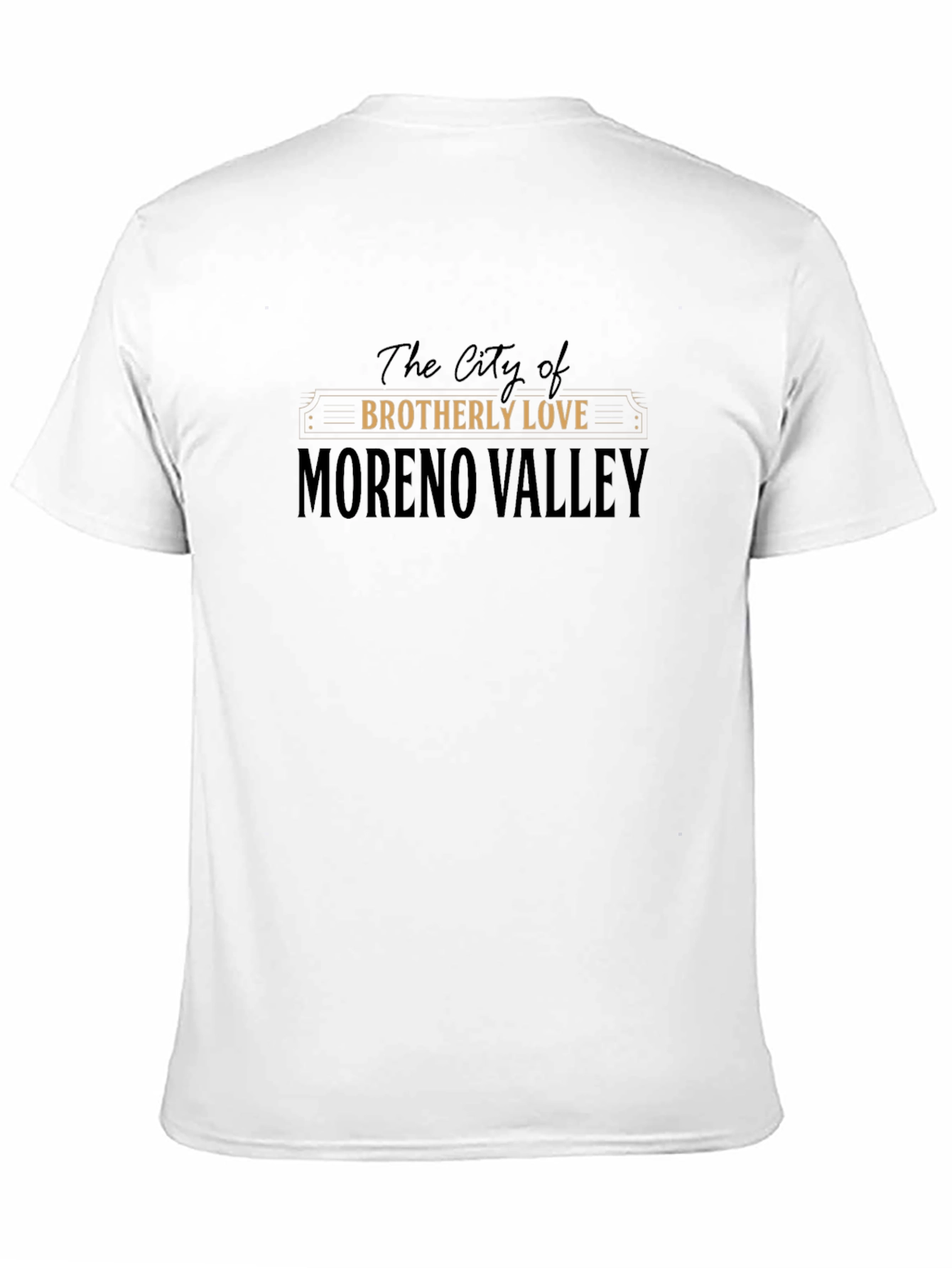 Moreno Valley Brotherly Love Black T-Shirt