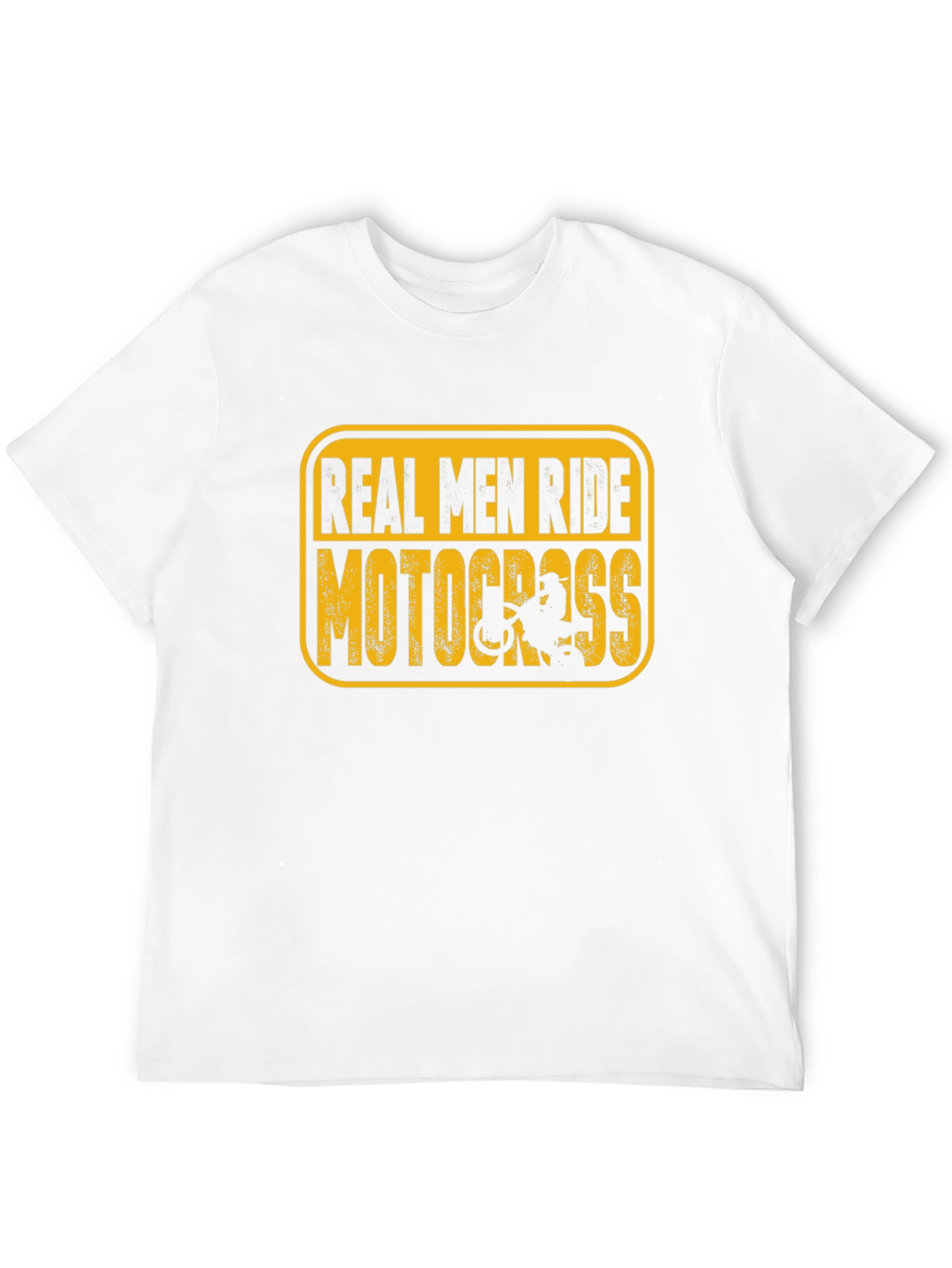 Real Men Ride Motocross Black T-Shirt