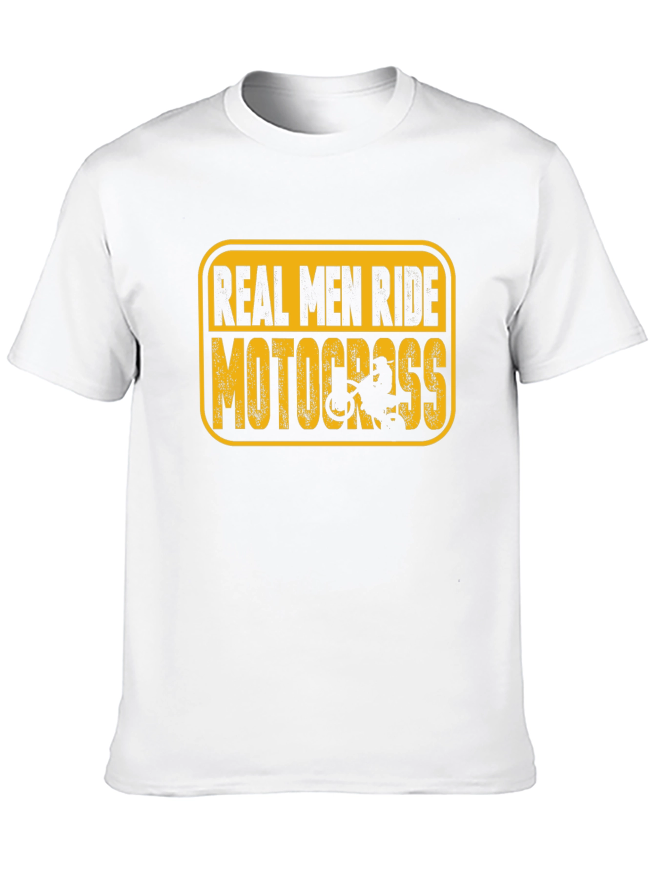 Real Men Ride Motocross Black T-Shirt