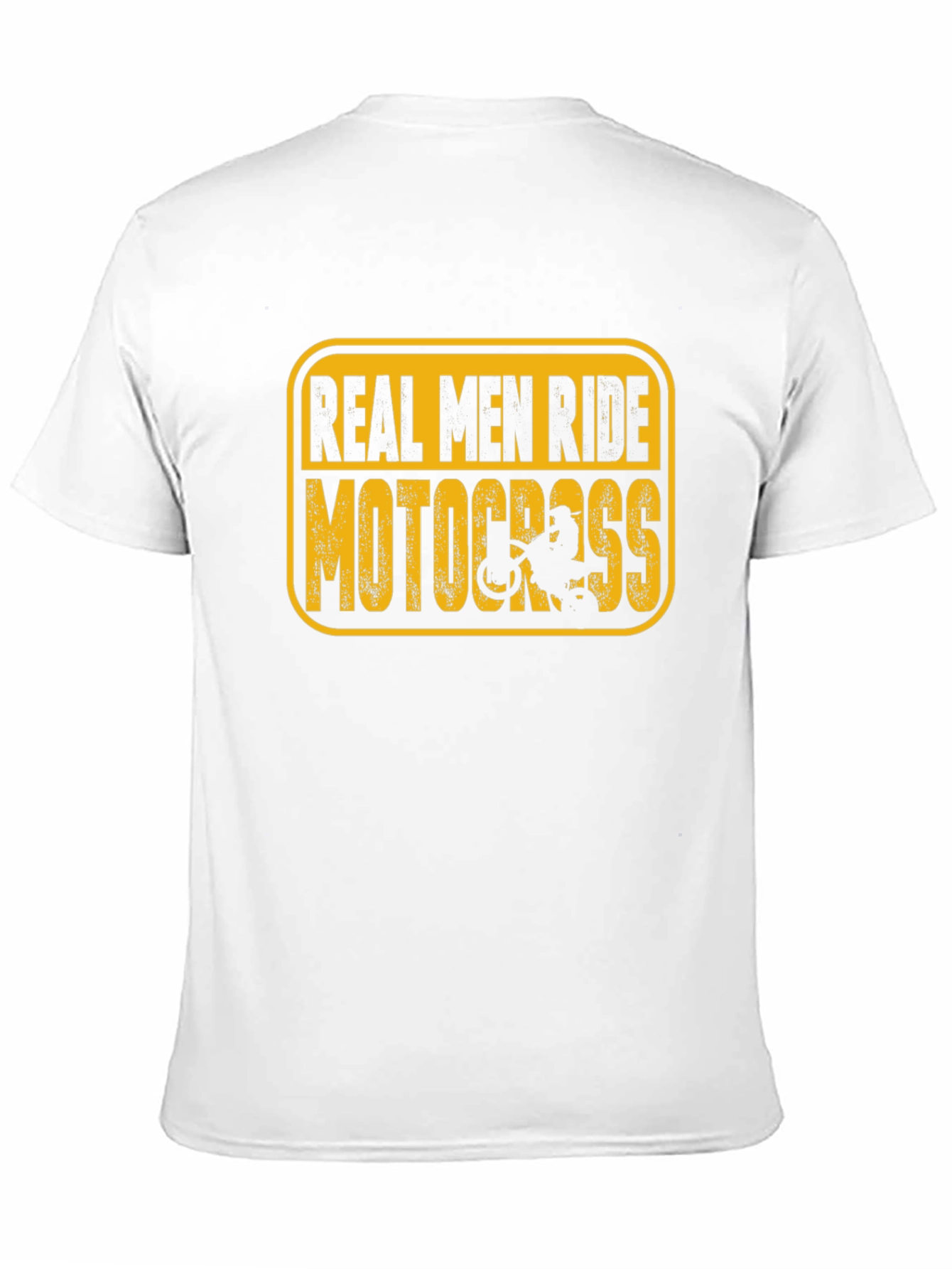 Real Men Ride Motocross Black T-Shirt
