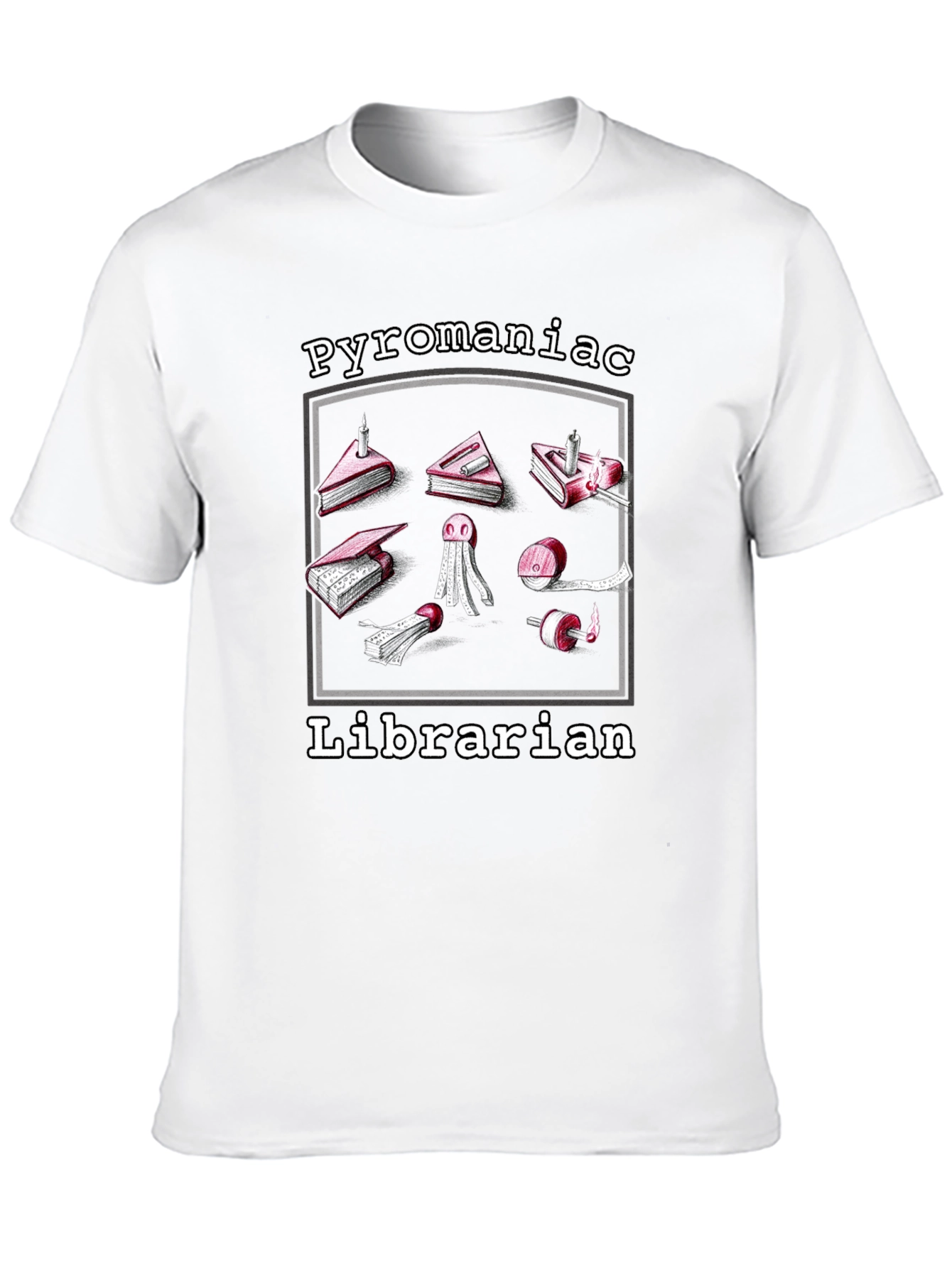 Pyromaniac Librarian Graphic Tee