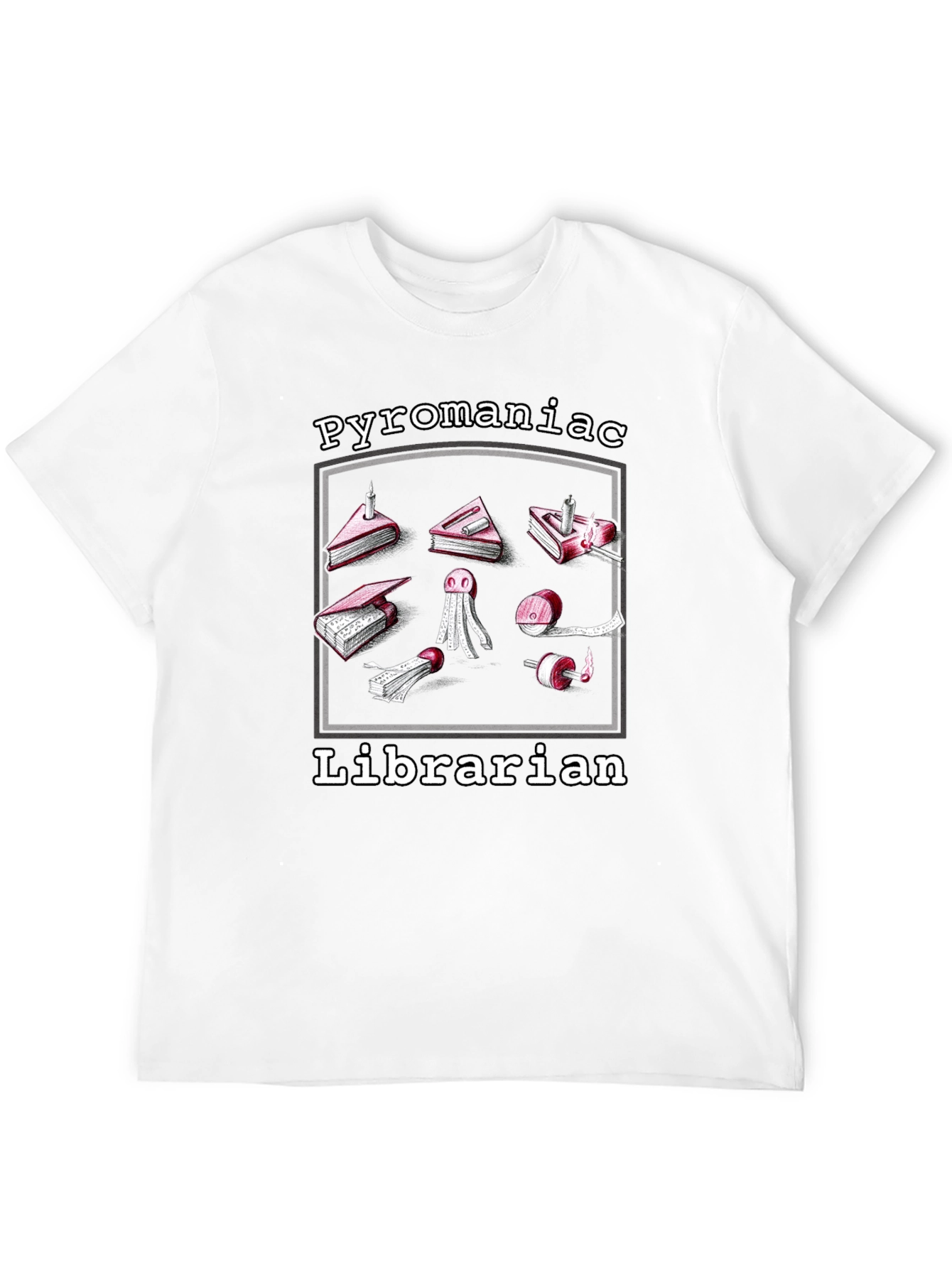 Pyromaniac Librarian Graphic Tee