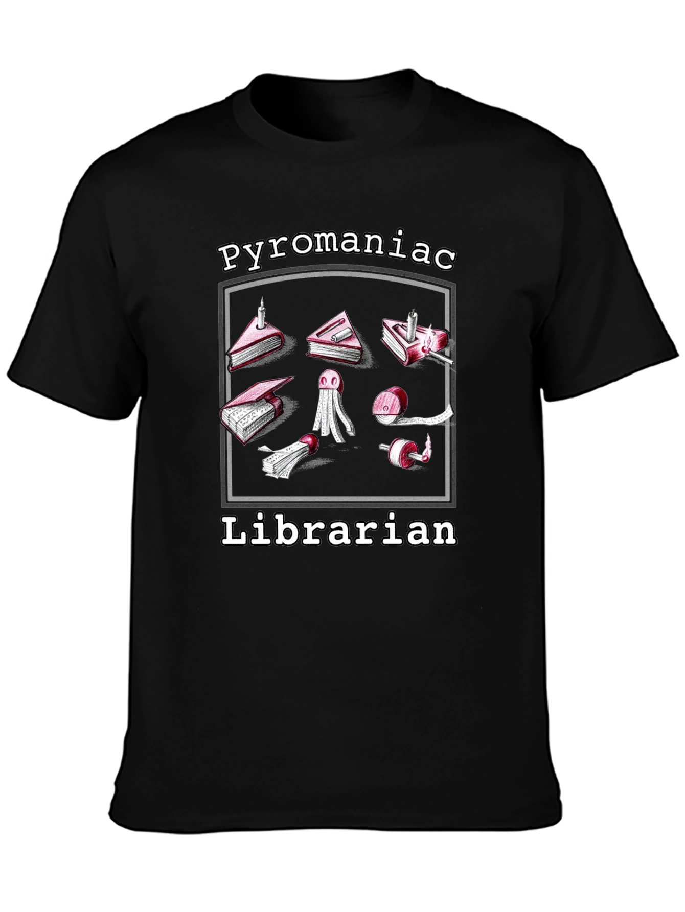 Pyromaniac Librarian Graphic Tee