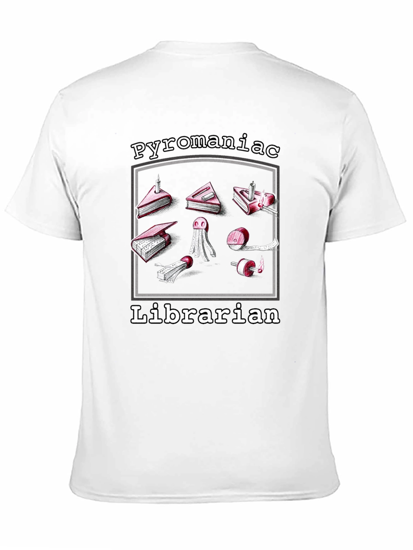 Pyromaniac Librarian Graphic Tee