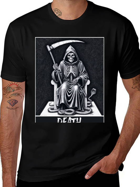 Grim Reaper Graphic Tee - Death Design T-Shirt