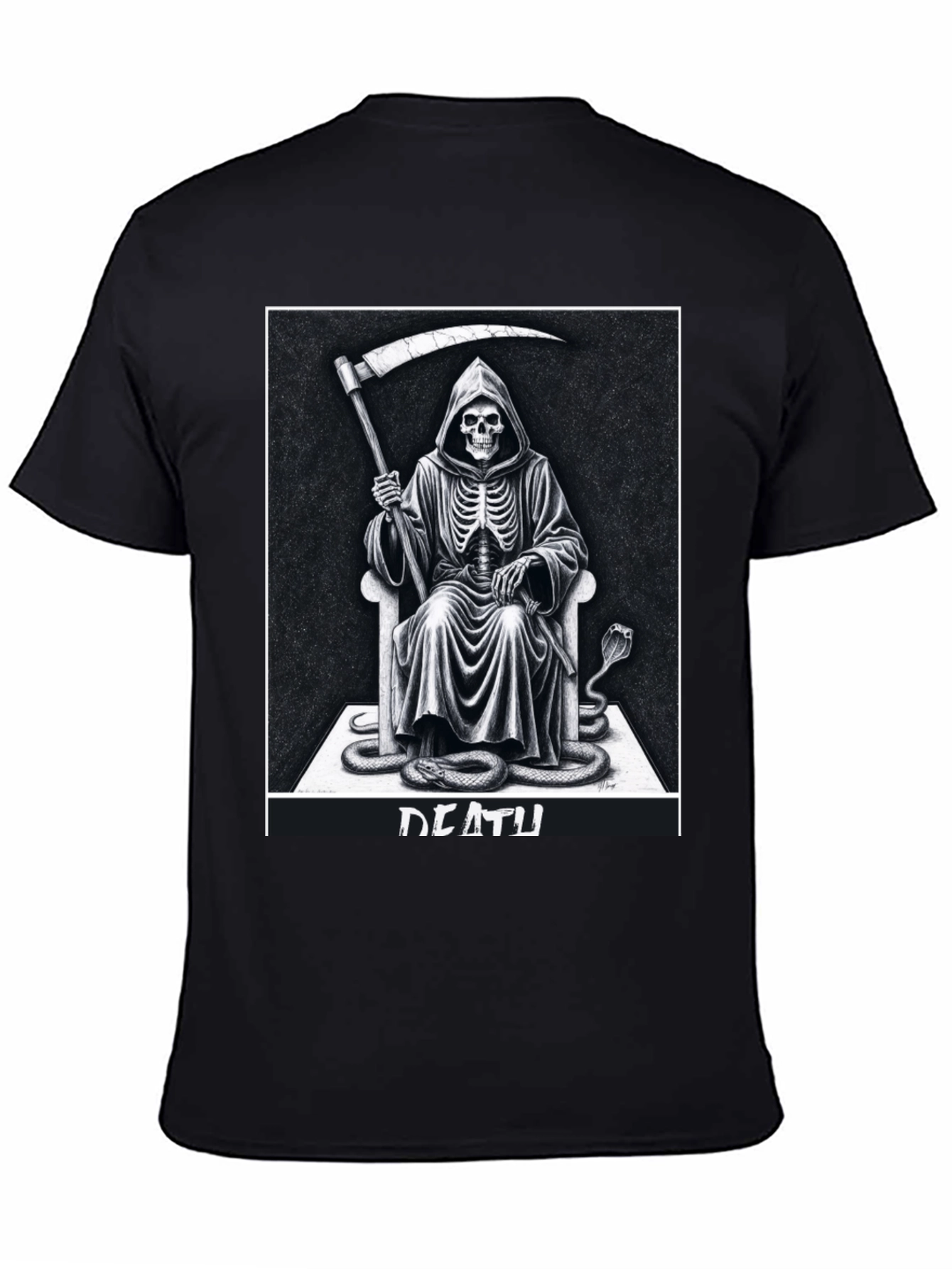 Grim Reaper Graphic Tee - Death Design T-Shirt