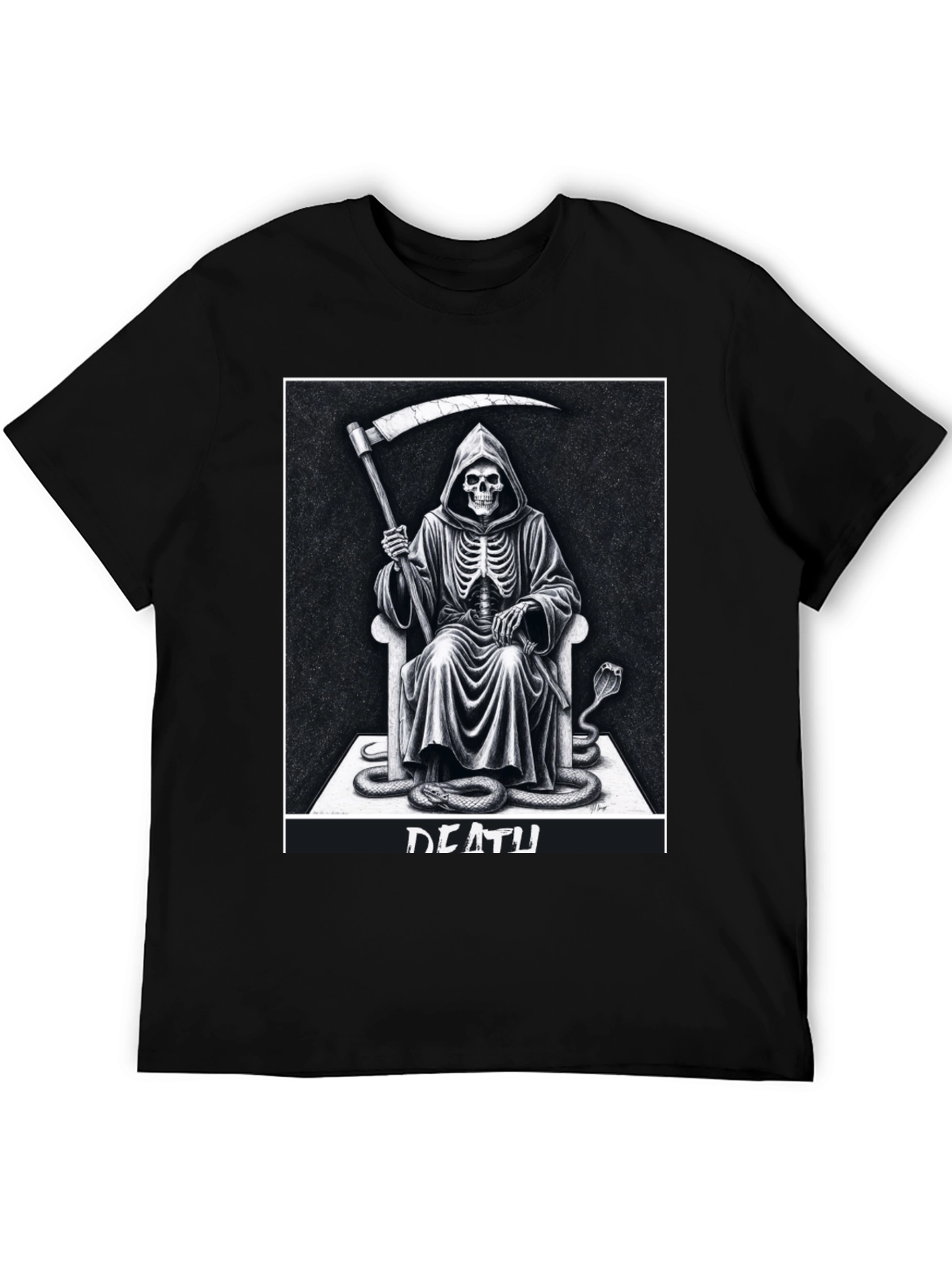Grim Reaper Graphic Tee - Death Design T-Shirt