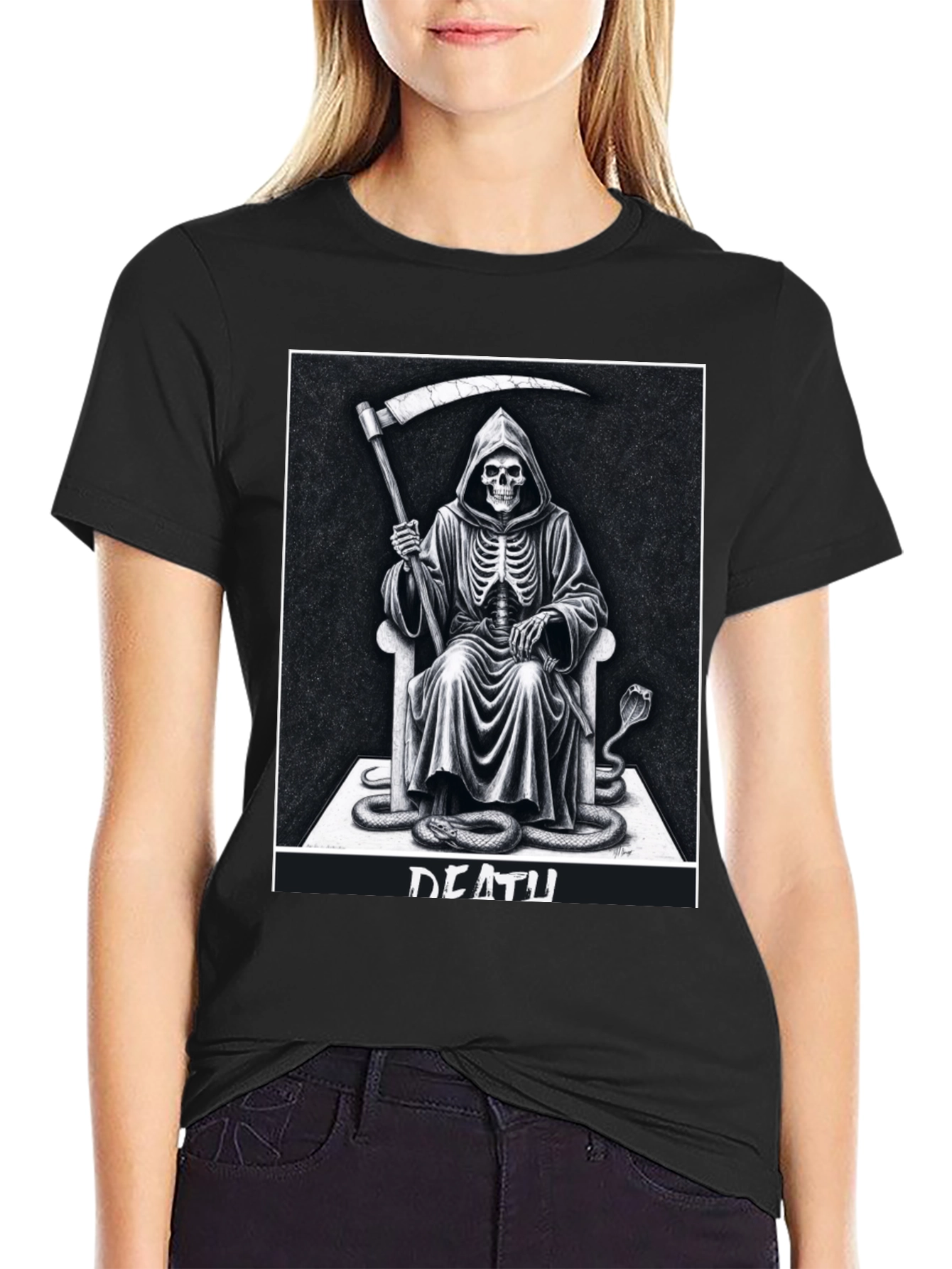 Grim Reaper Graphic Tee - Death Design T-Shirt