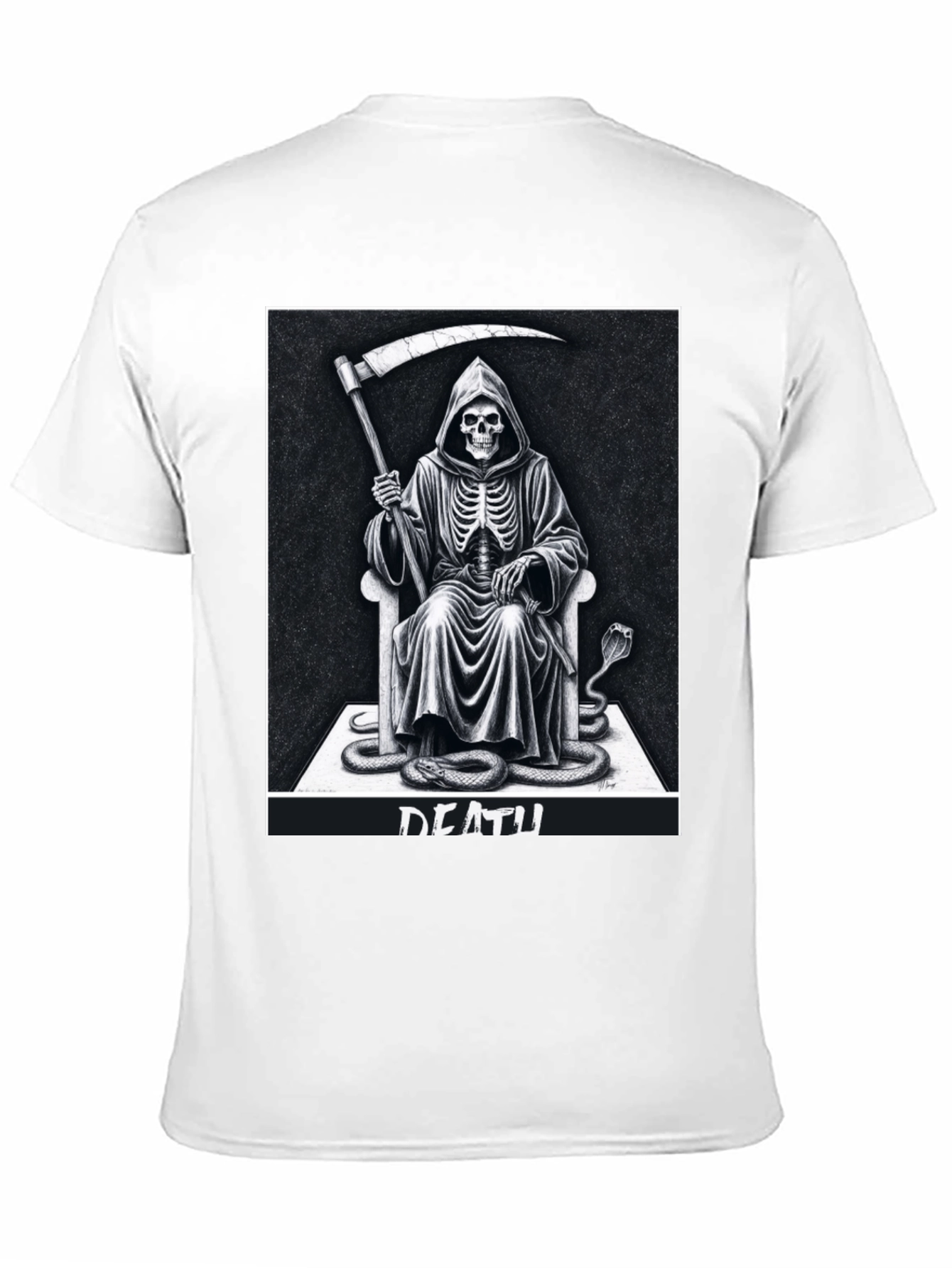 Grim Reaper Graphic Tee - Death Design T-Shirt