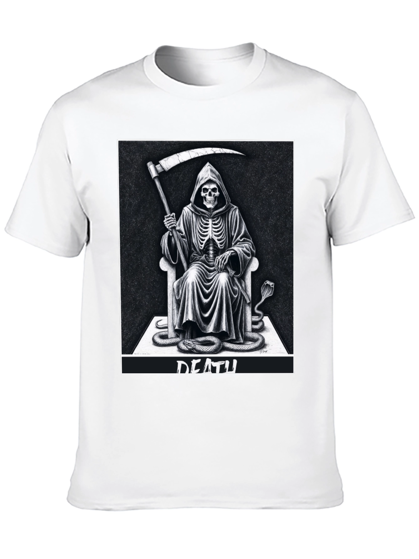 Grim Reaper Graphic Tee - Death Design T-Shirt
