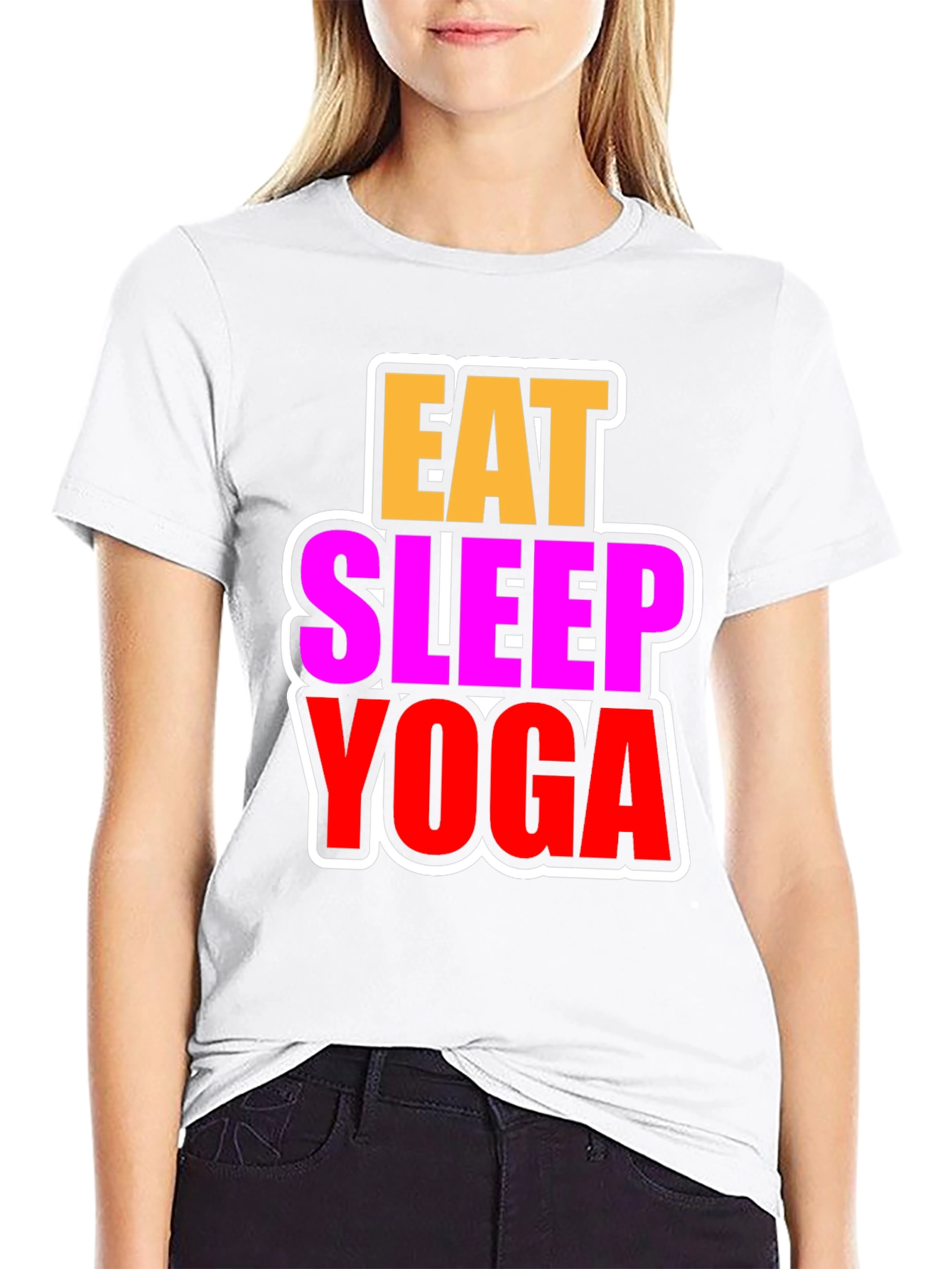Eat Sleep Yoga Graphic T-Shirt - Fitness & Wellness
