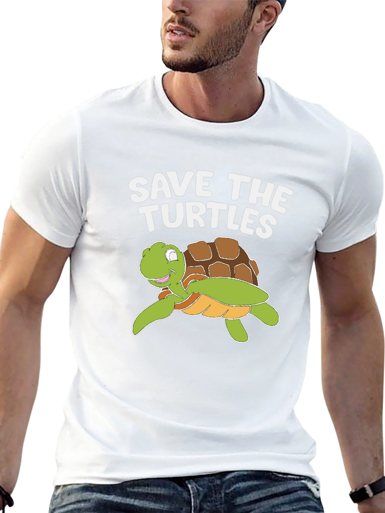 Save The Turtles T-Shirt - Turtle Cartoon
