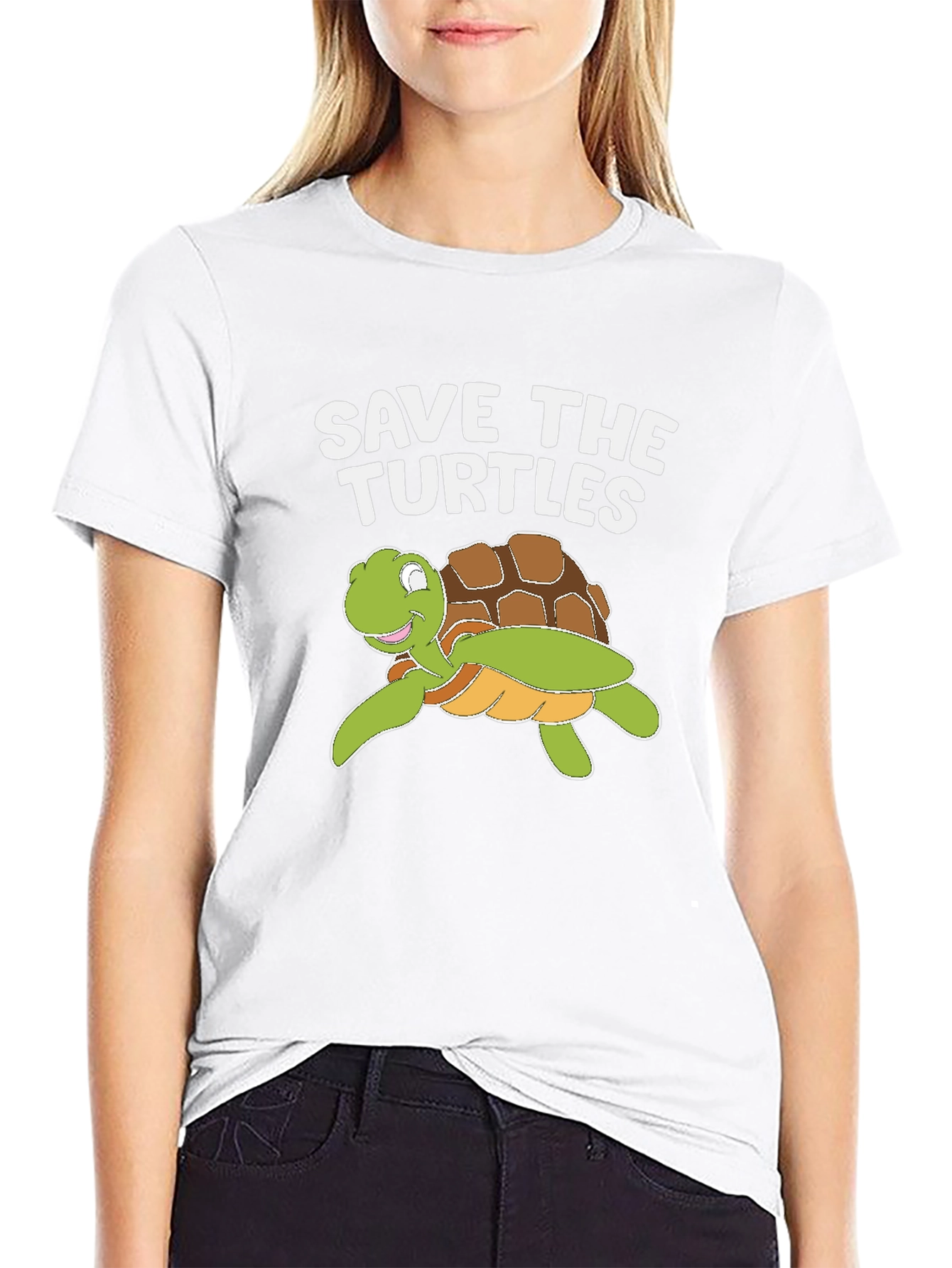 Save The Turtles T-Shirt - Turtle Cartoon