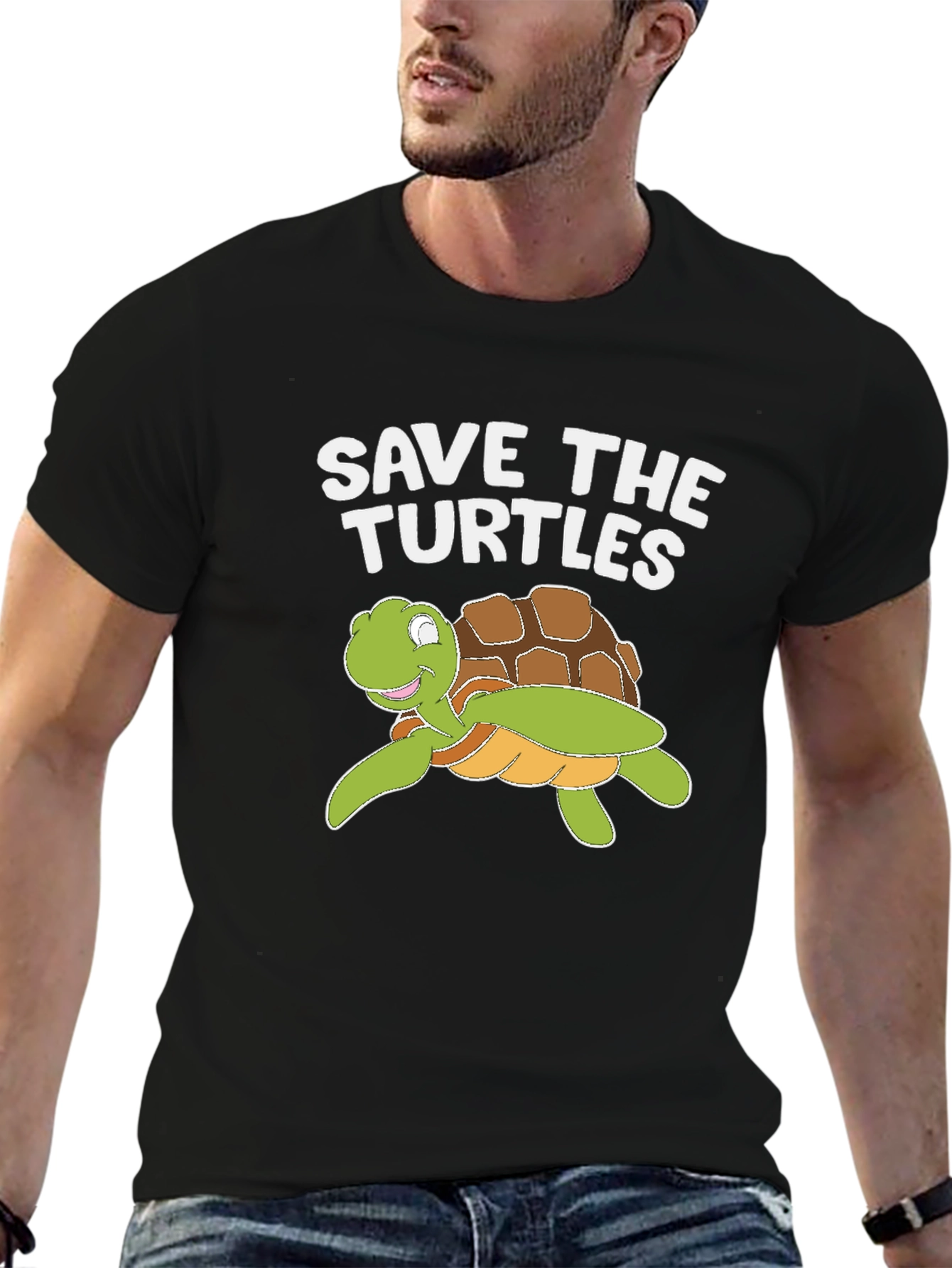 Save The Turtles T-Shirt - Turtle Cartoon