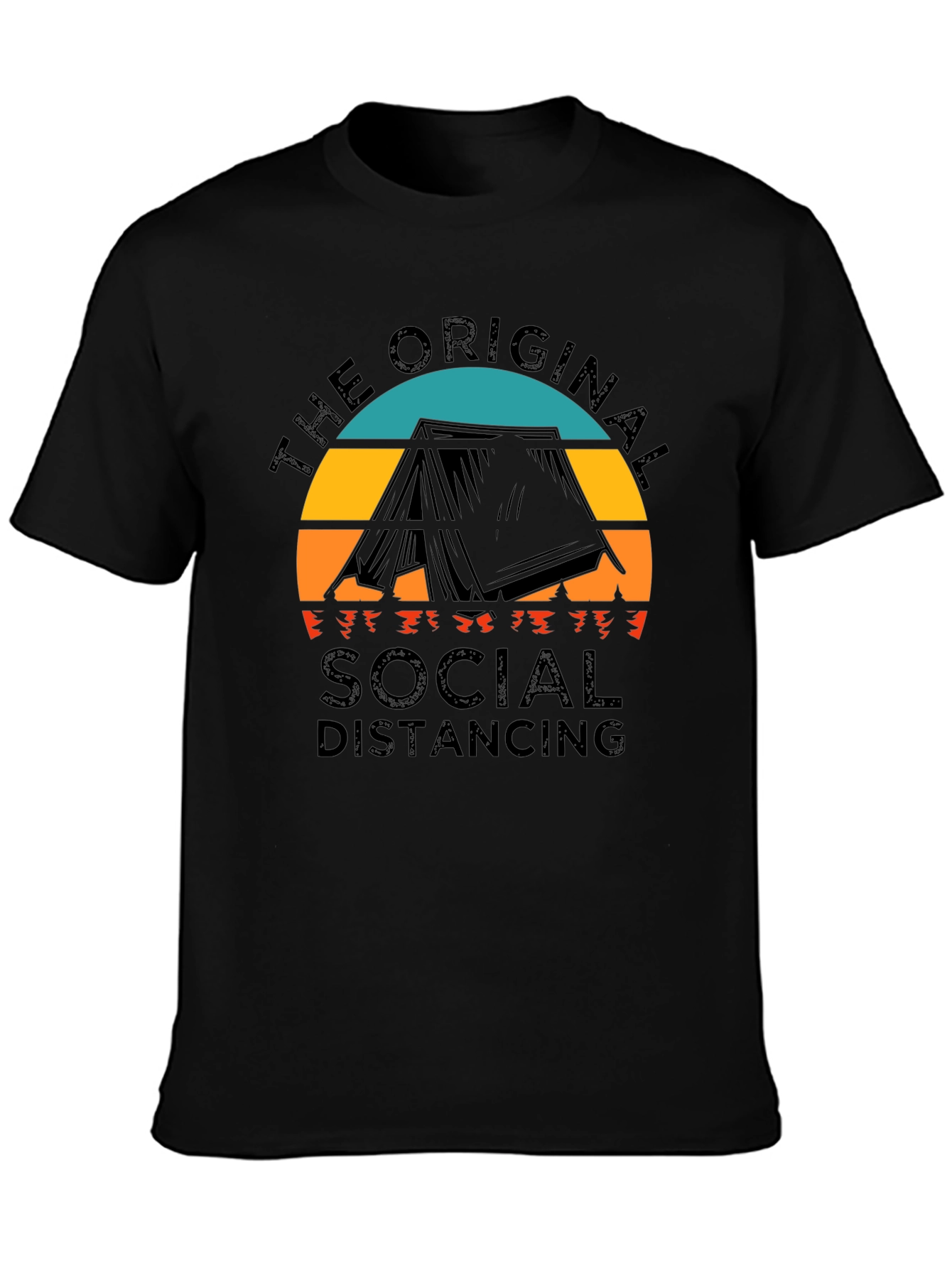Original Social Distancing Camping T-Shirt