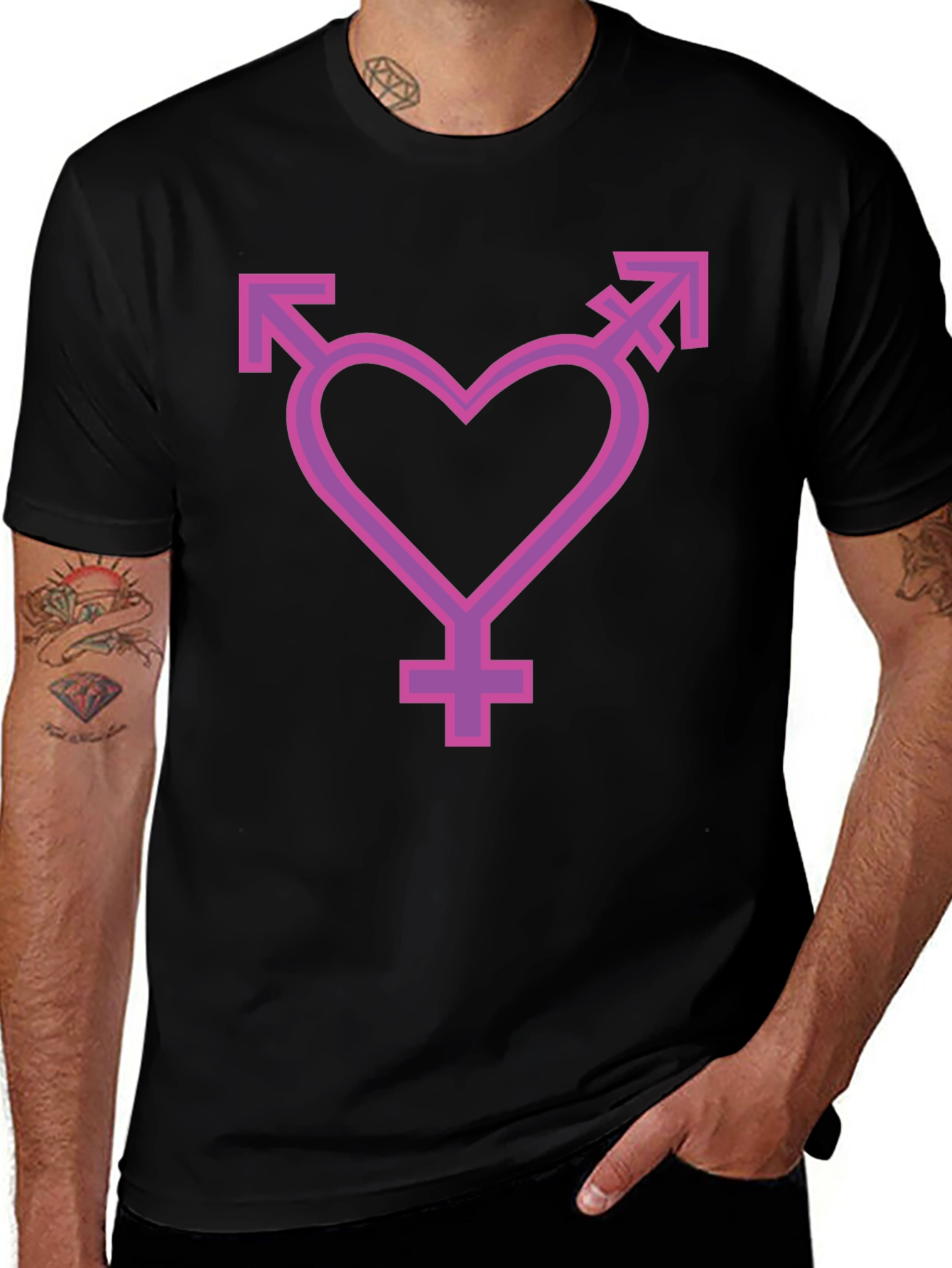 Transgender Pride Heart T-Shirt - Unisex