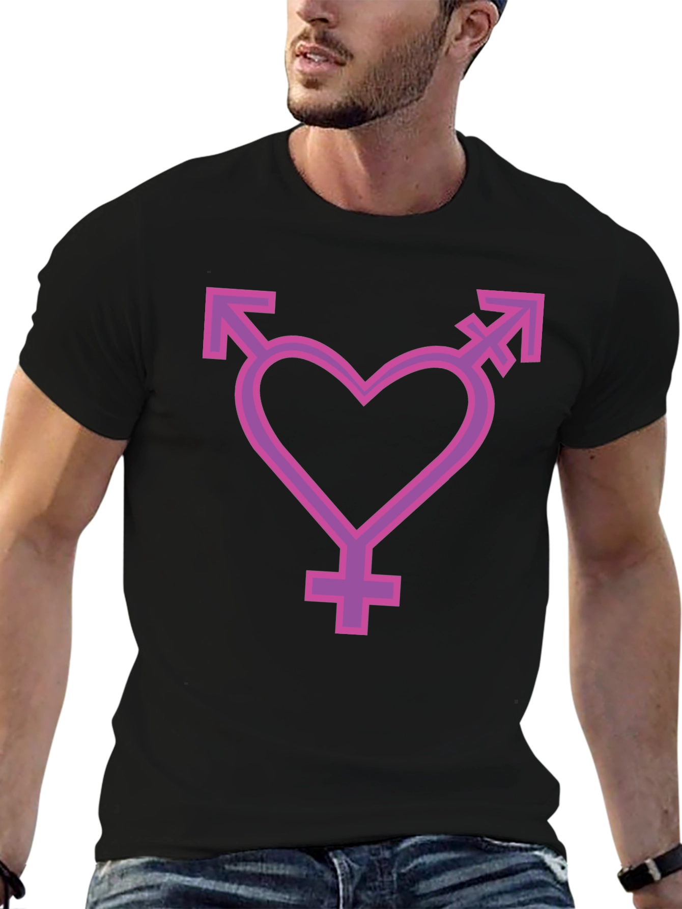 Transgender Pride Heart T-Shirt - Unisex