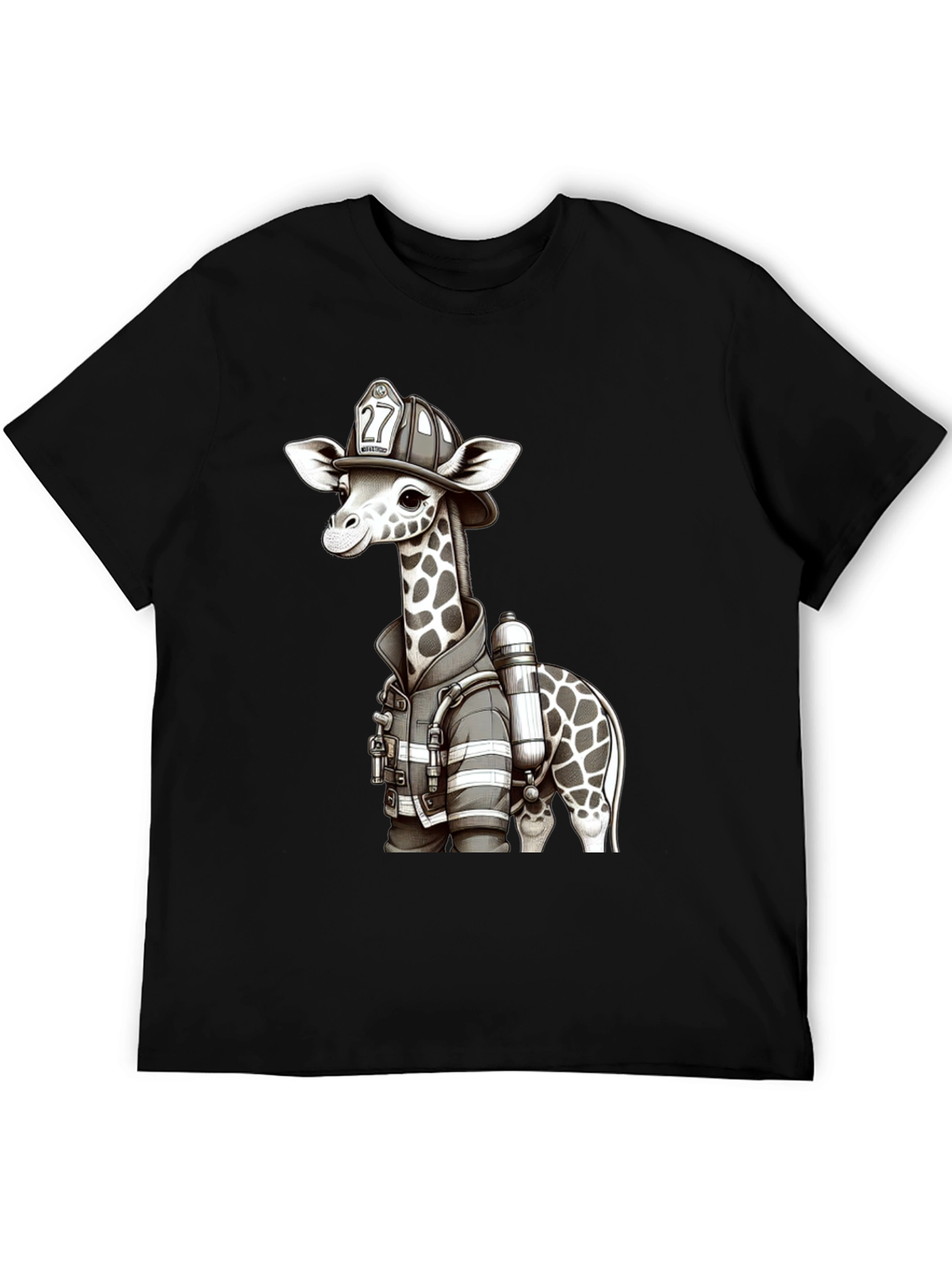 Giraffe Firefighter T-Shirt