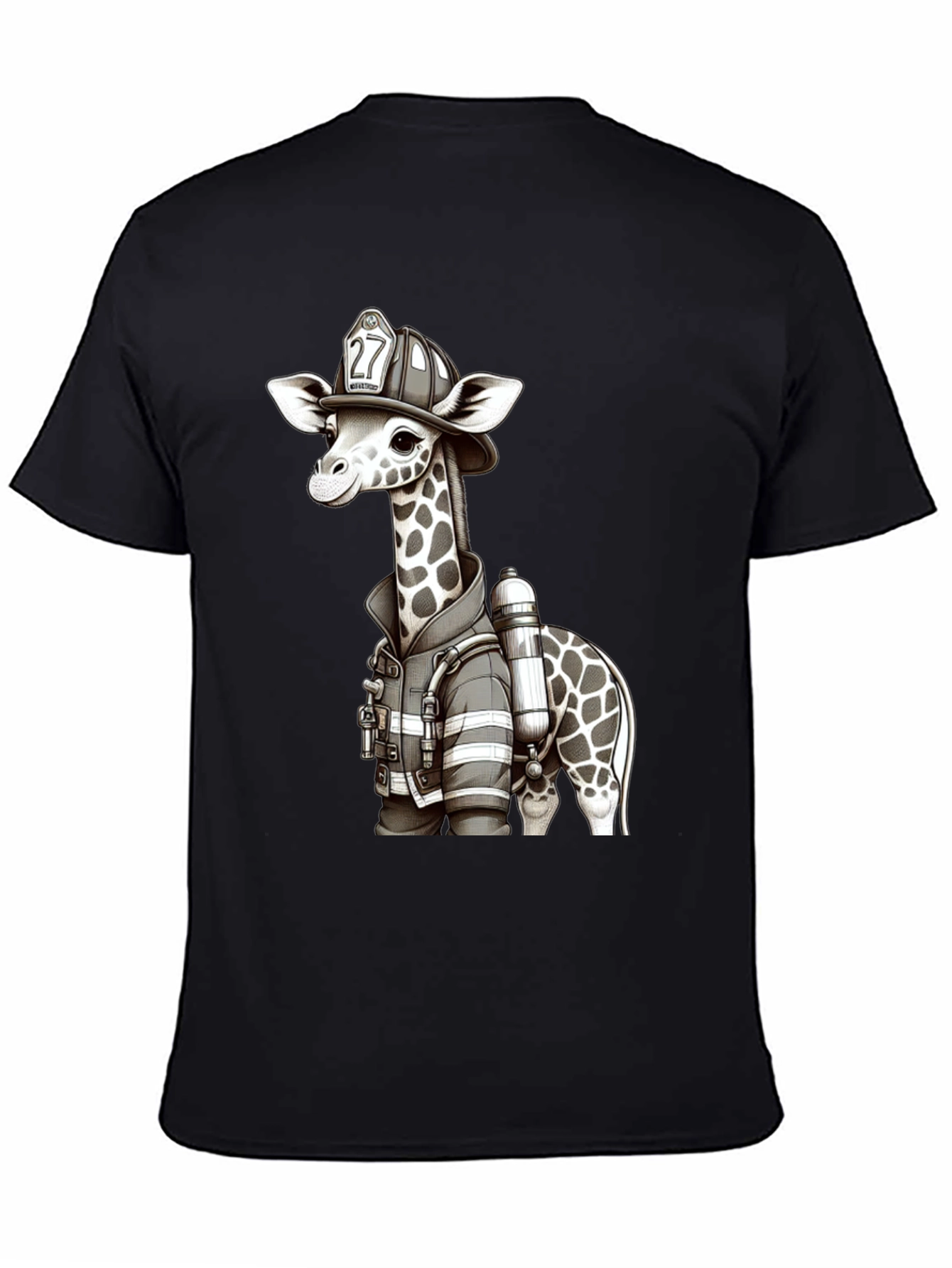 Giraffe Firefighter T-Shirt