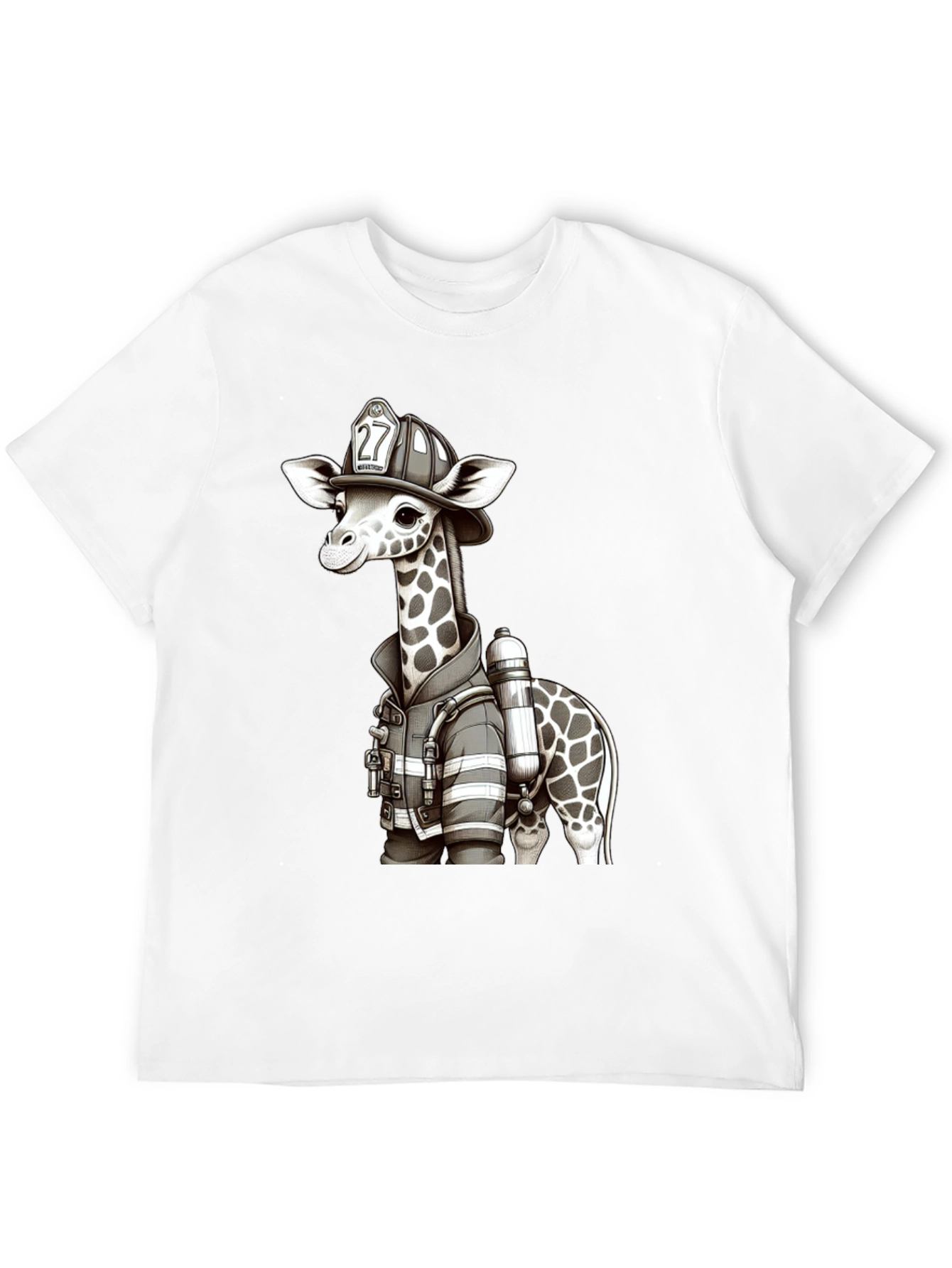 Giraffe Firefighter T-Shirt