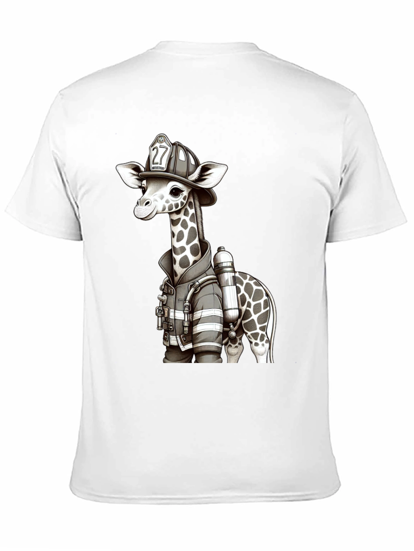 Giraffe Firefighter T-Shirt