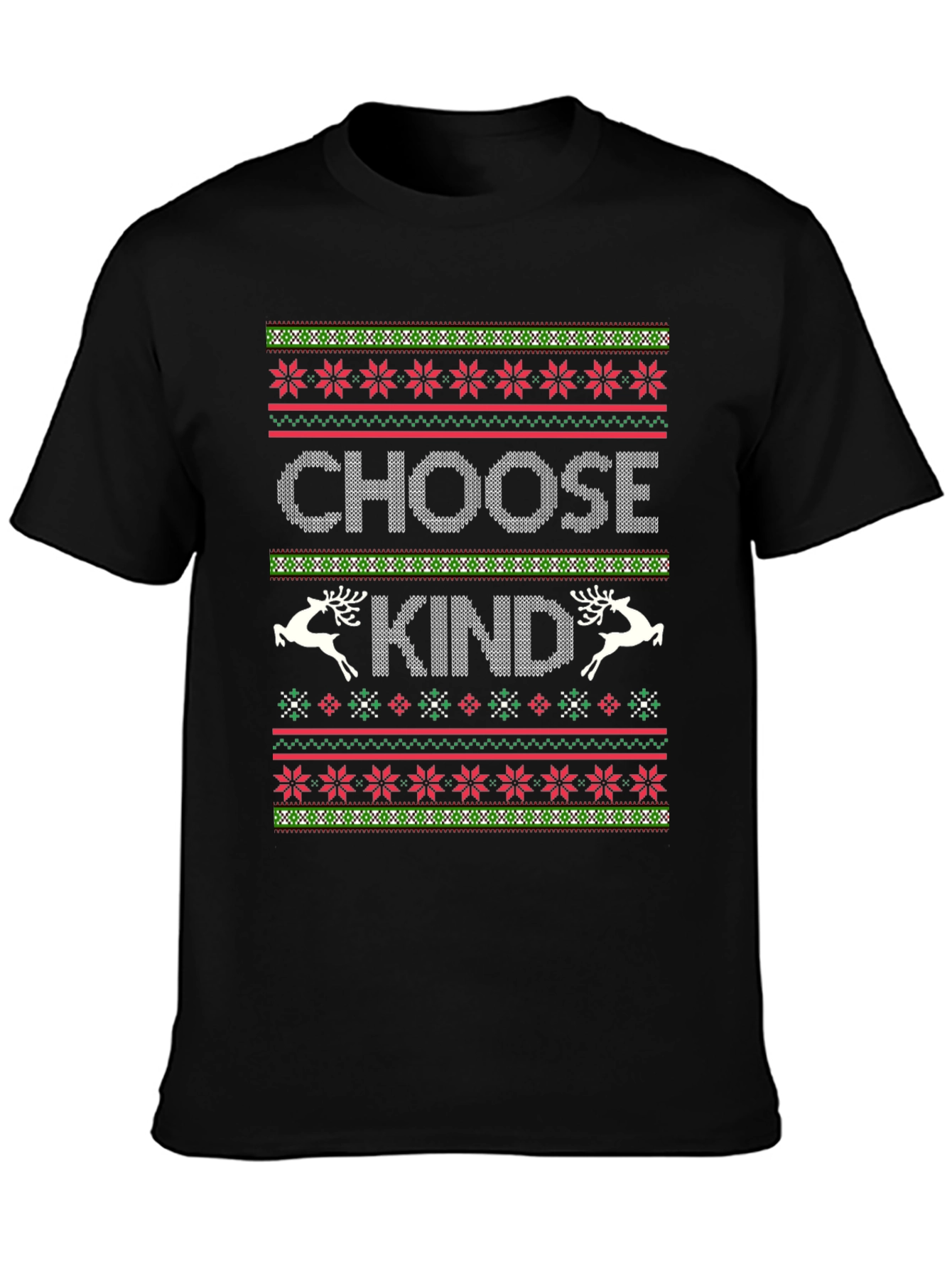 Choose Kind Ugly Christmas Sweater T-Shirt