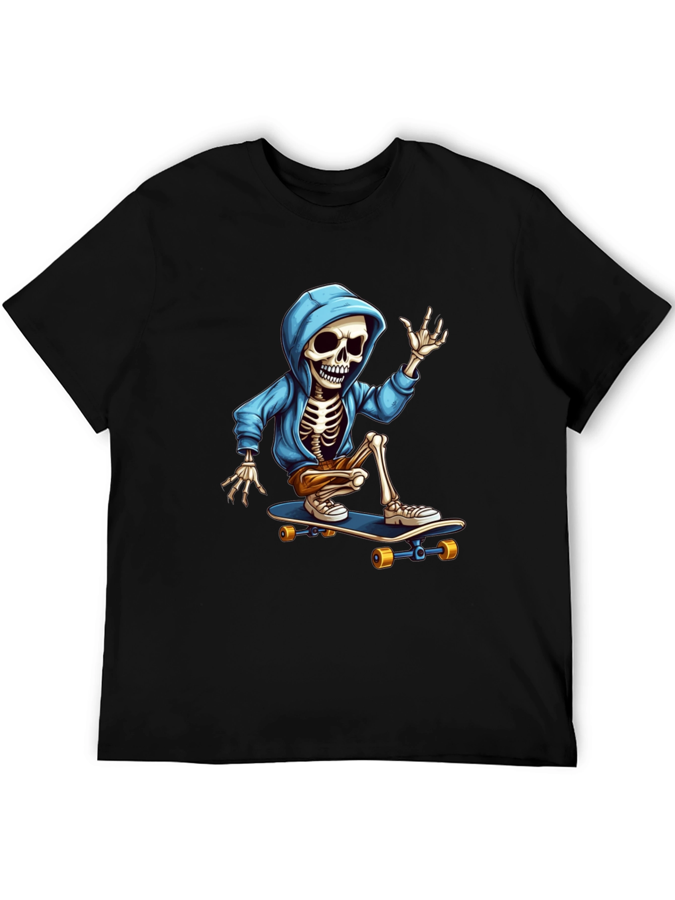 Skateboarding Skeleton Graphic Tee
