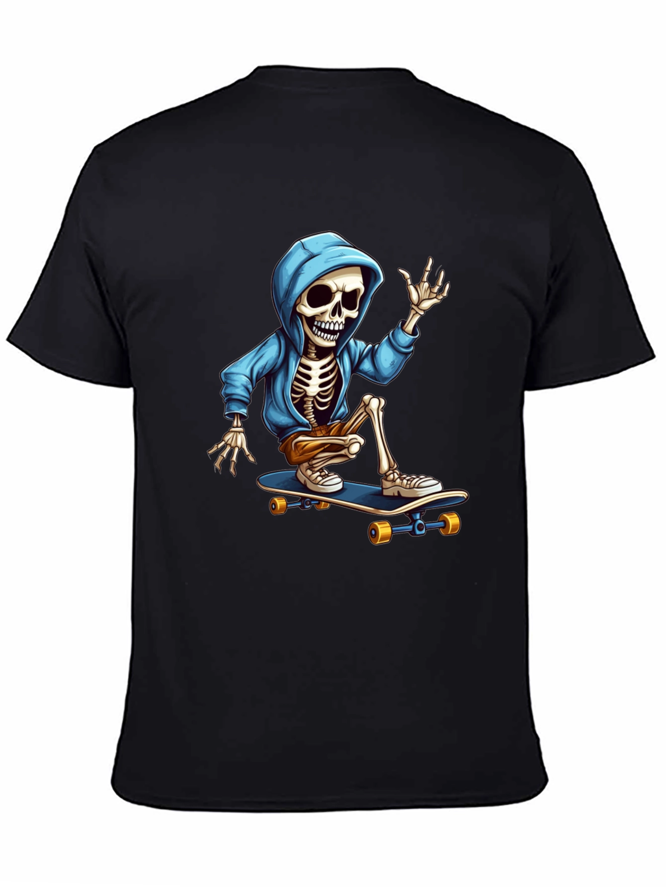 Skateboarding Skeleton Graphic Tee
