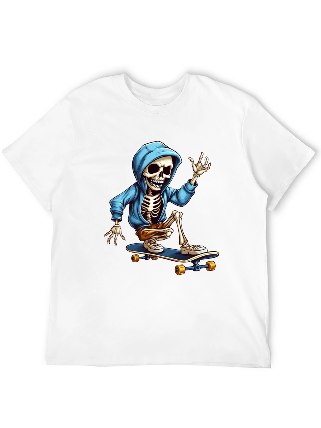 Skateboarding Skeleton Graphic Tee