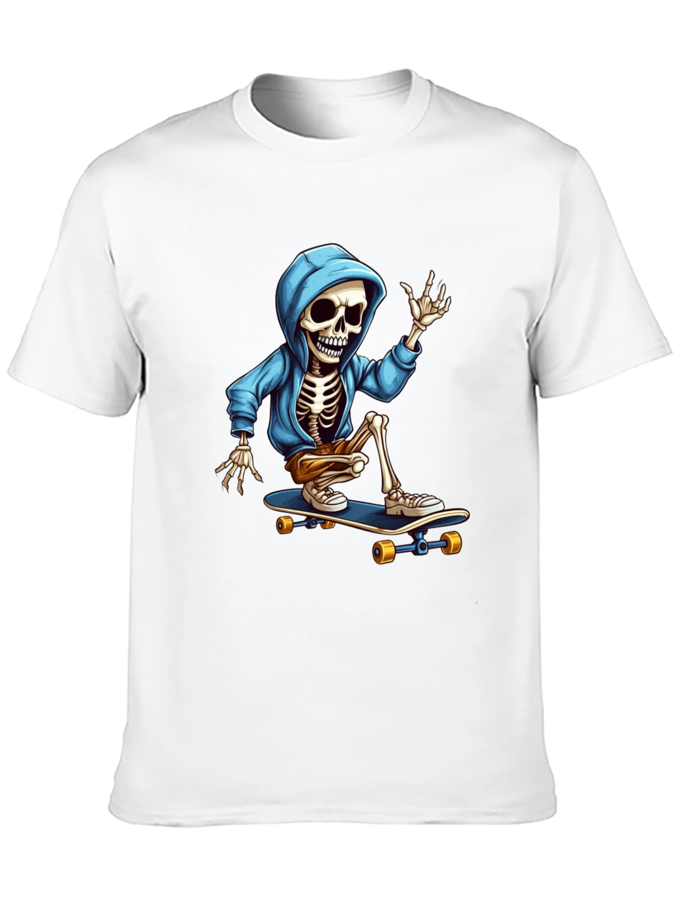Skateboarding Skeleton Graphic Tee