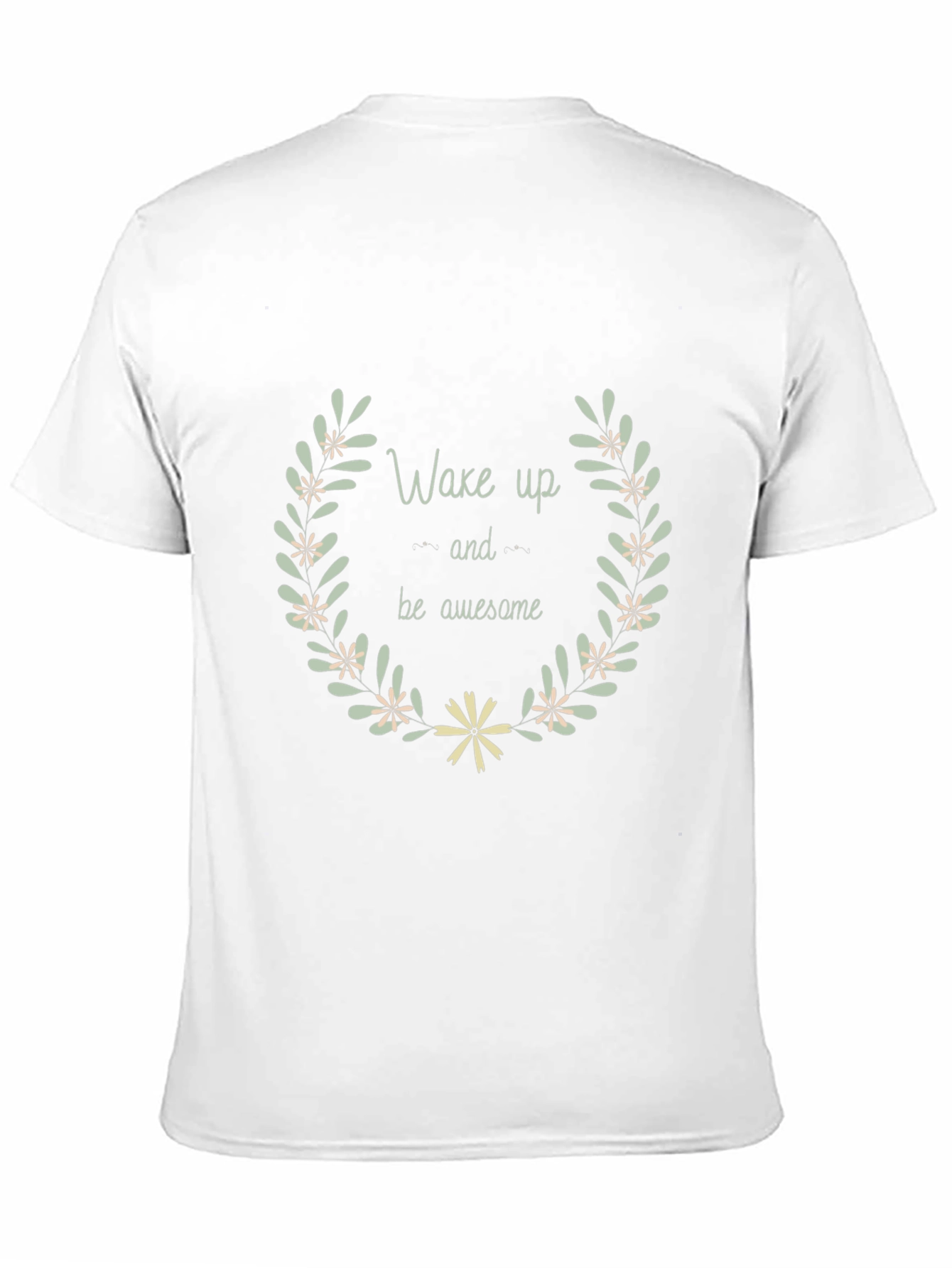 Wake Up & Be Awesome Black Graphic Tee