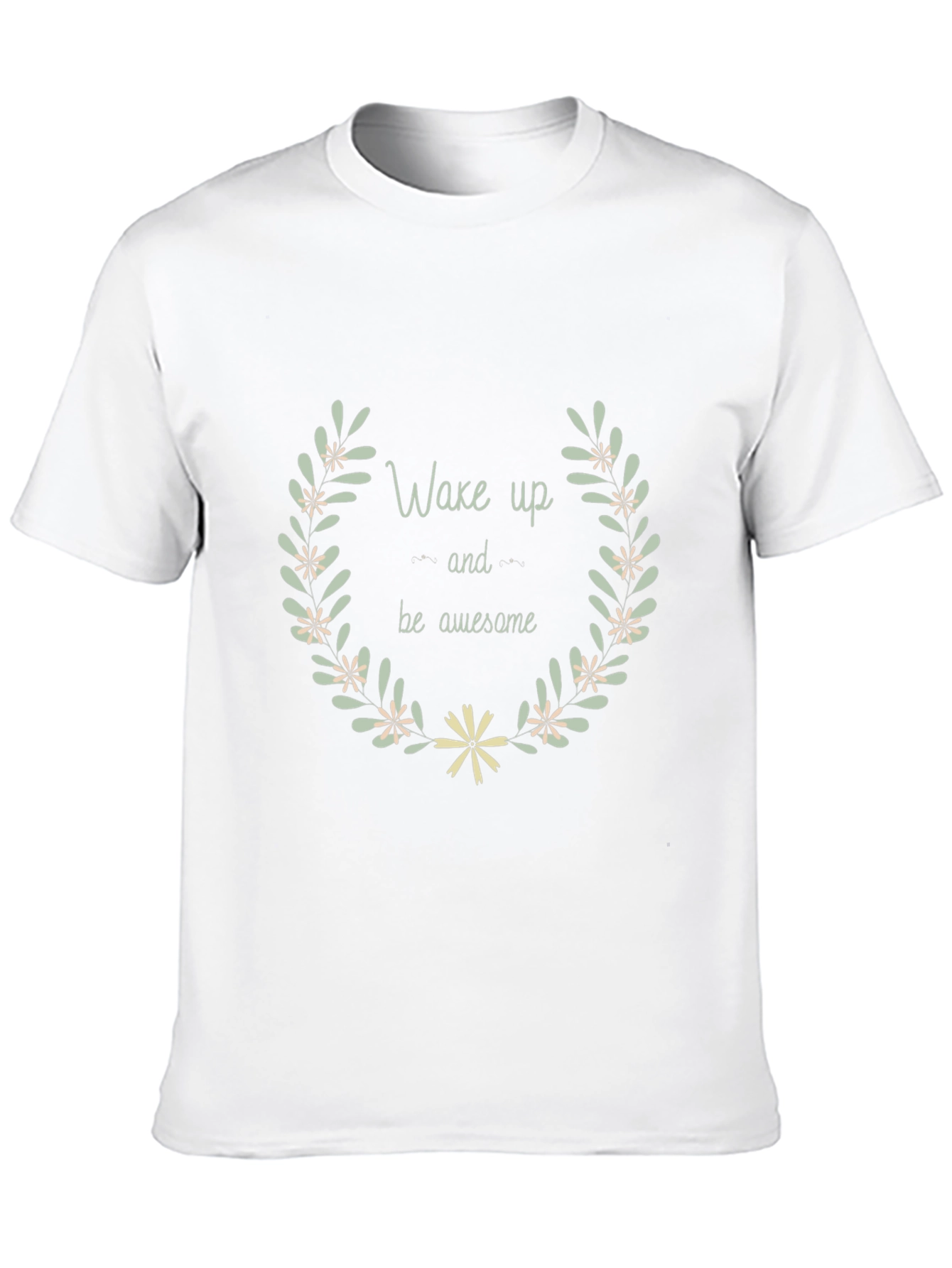 Wake Up & Be Awesome Black Graphic Tee