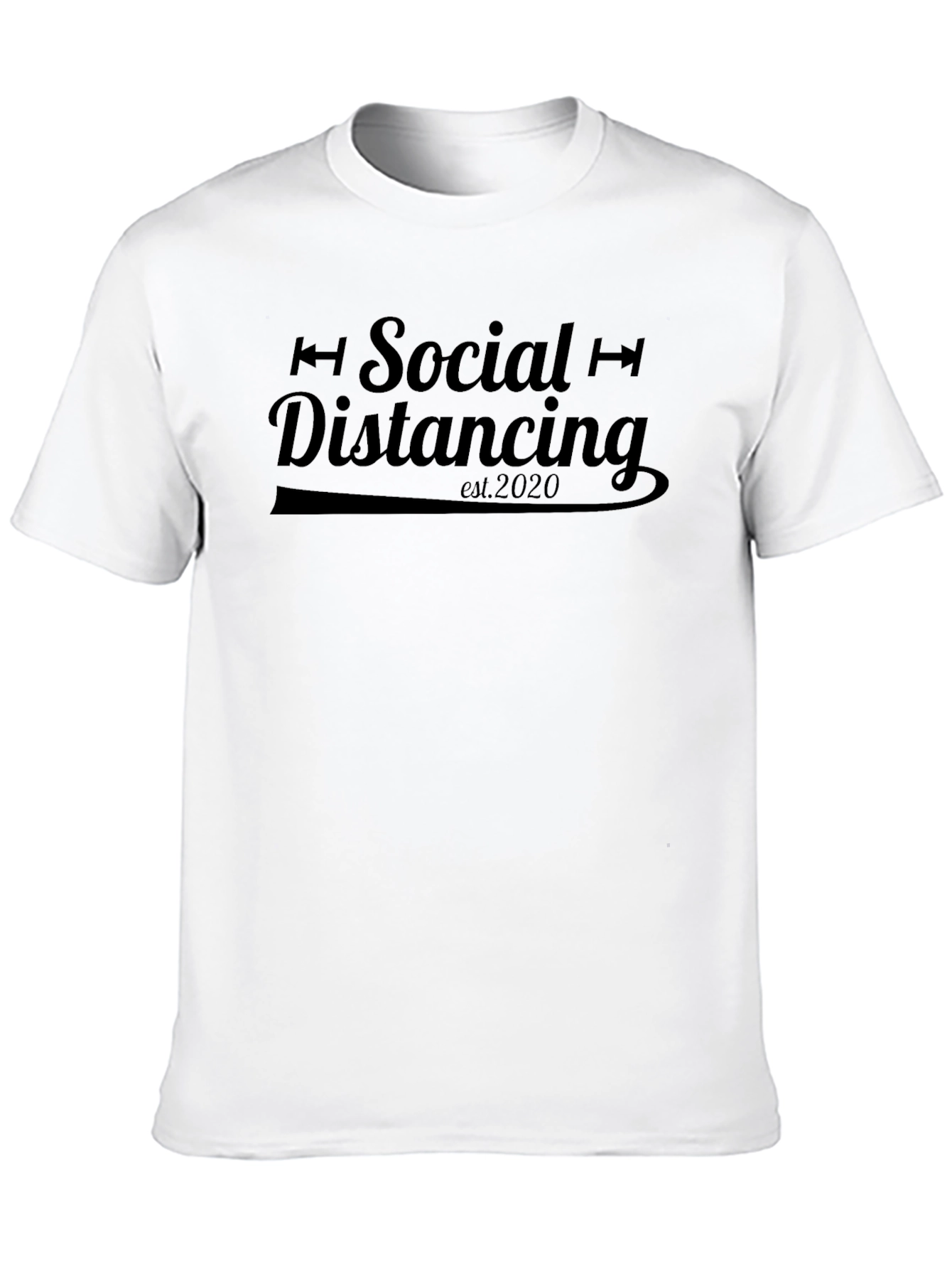 Social Distancing 2020 Black T-Shirt