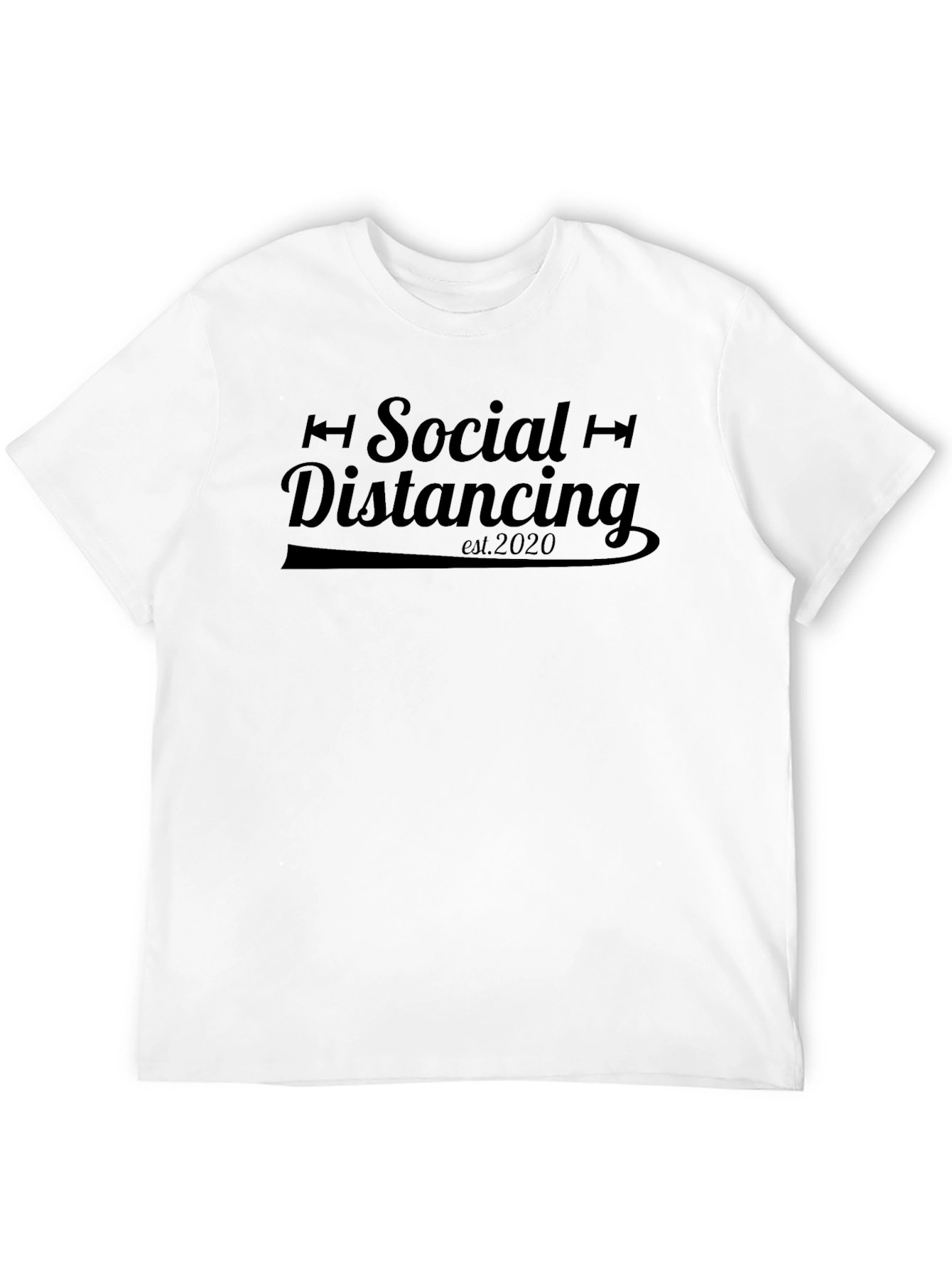 Social Distancing 2020 Black T-Shirt