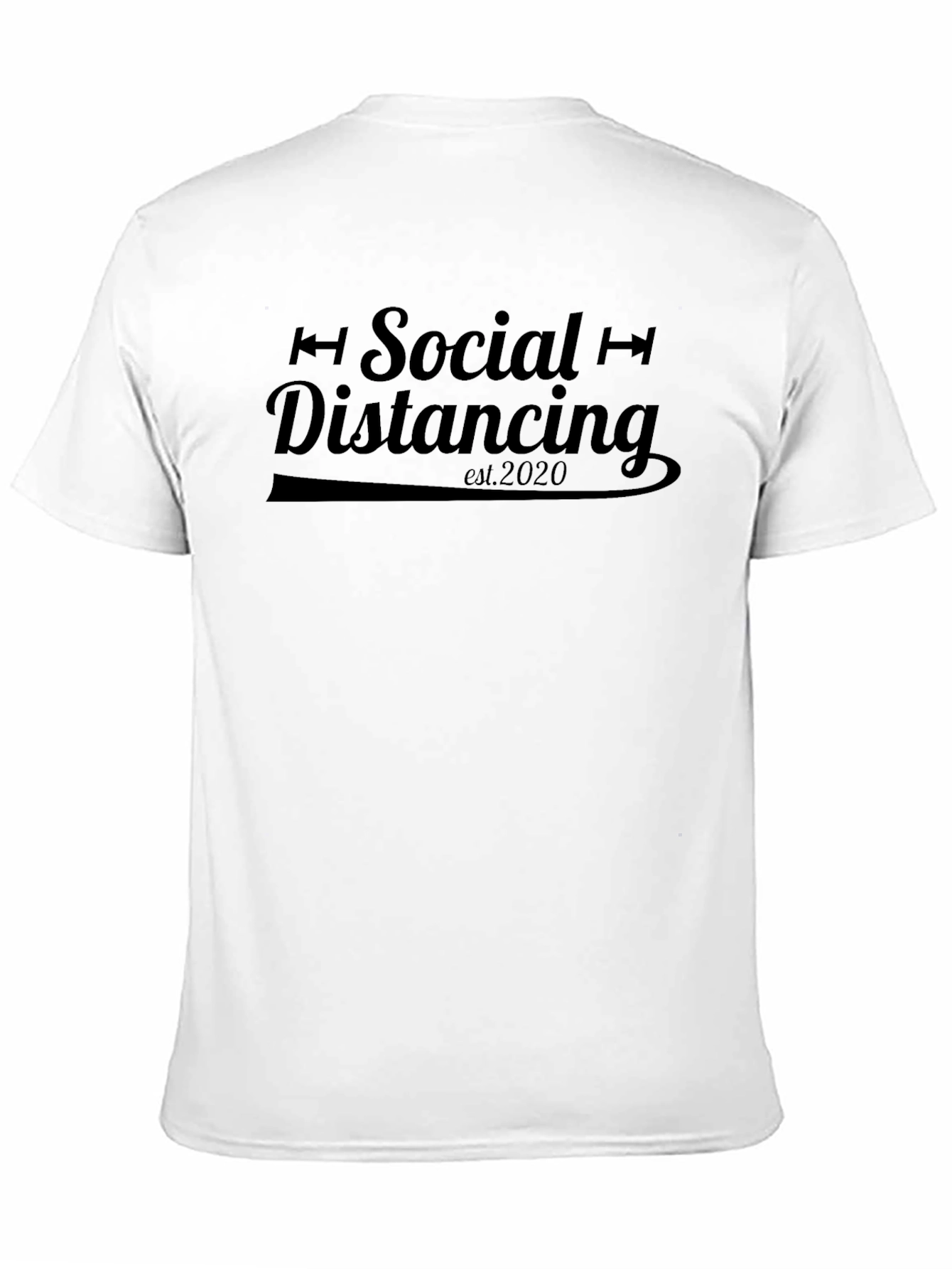 Social Distancing 2020 Black T-Shirt