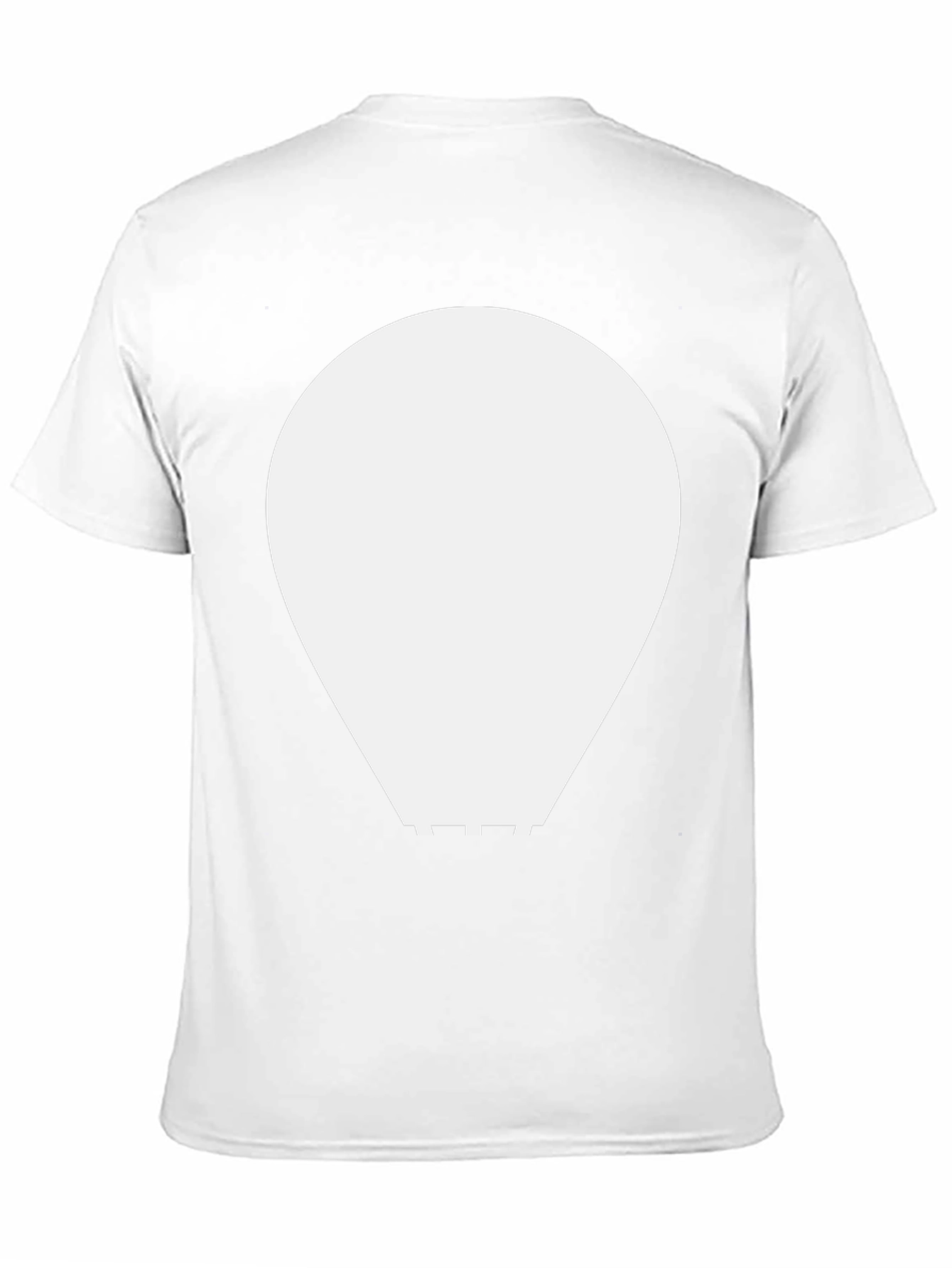 Abstract White Graphic on Black Crew Neck Tee