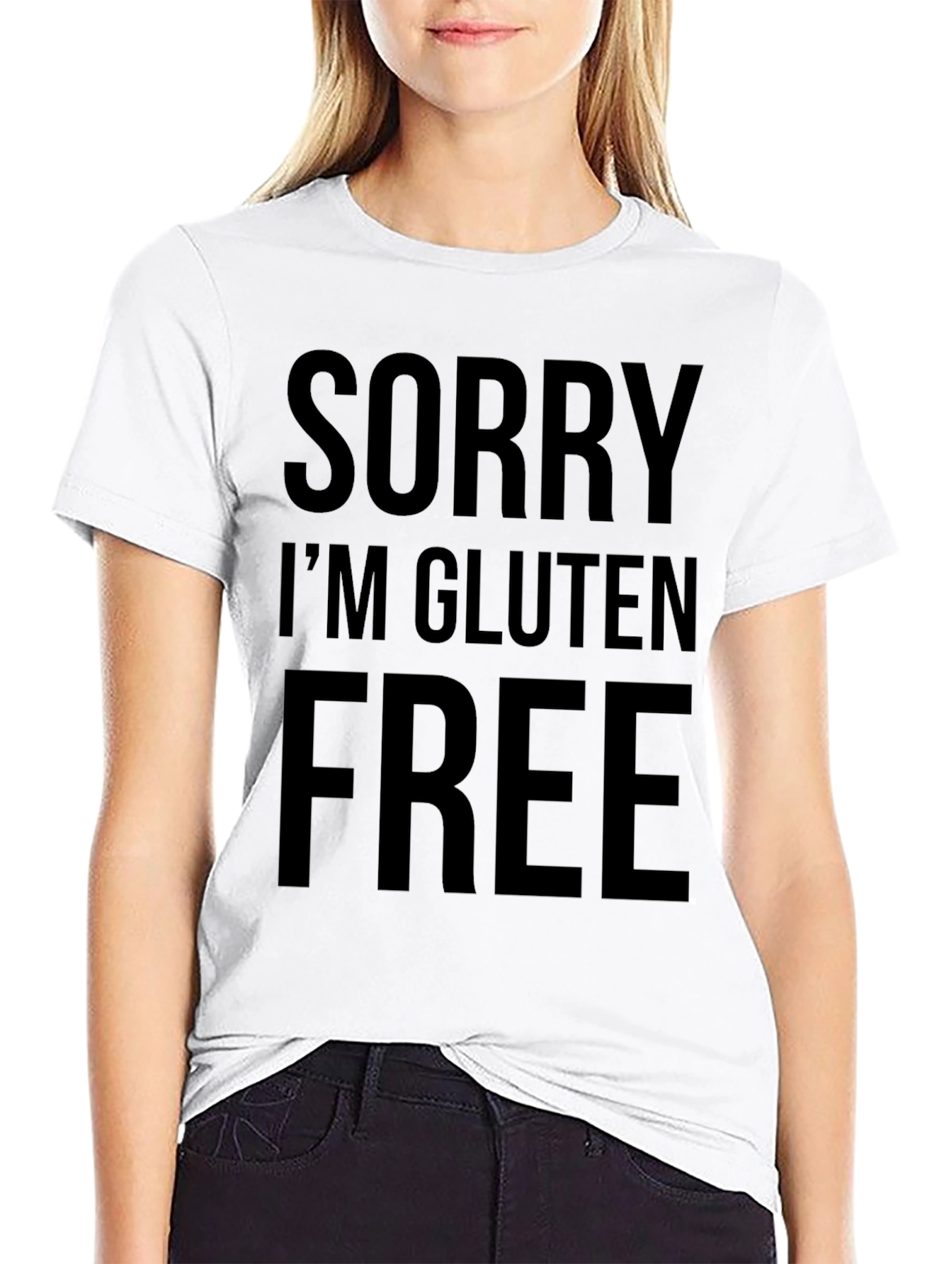 Sorry Im Gluten Free Black T-Shirt
