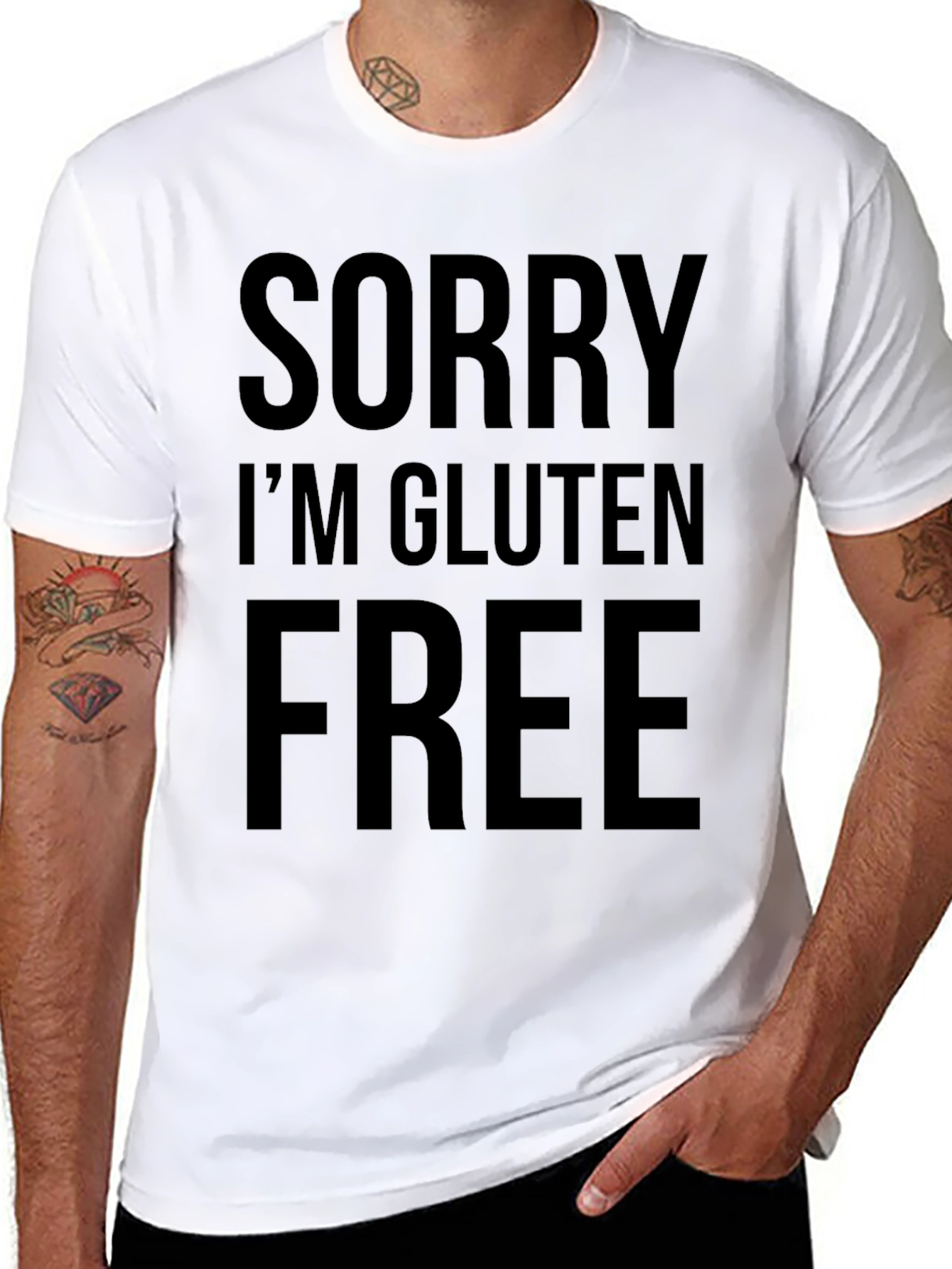 Sorry Im Gluten Free Black T-Shirt