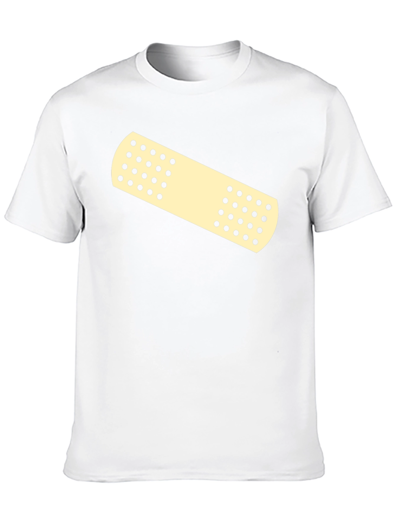 Novelty Band-Aid Graphic Tee - Casual Comfort