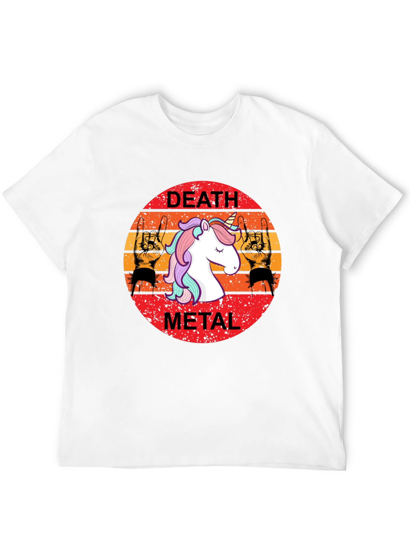 Death Metal Unicorn Graphic Tee