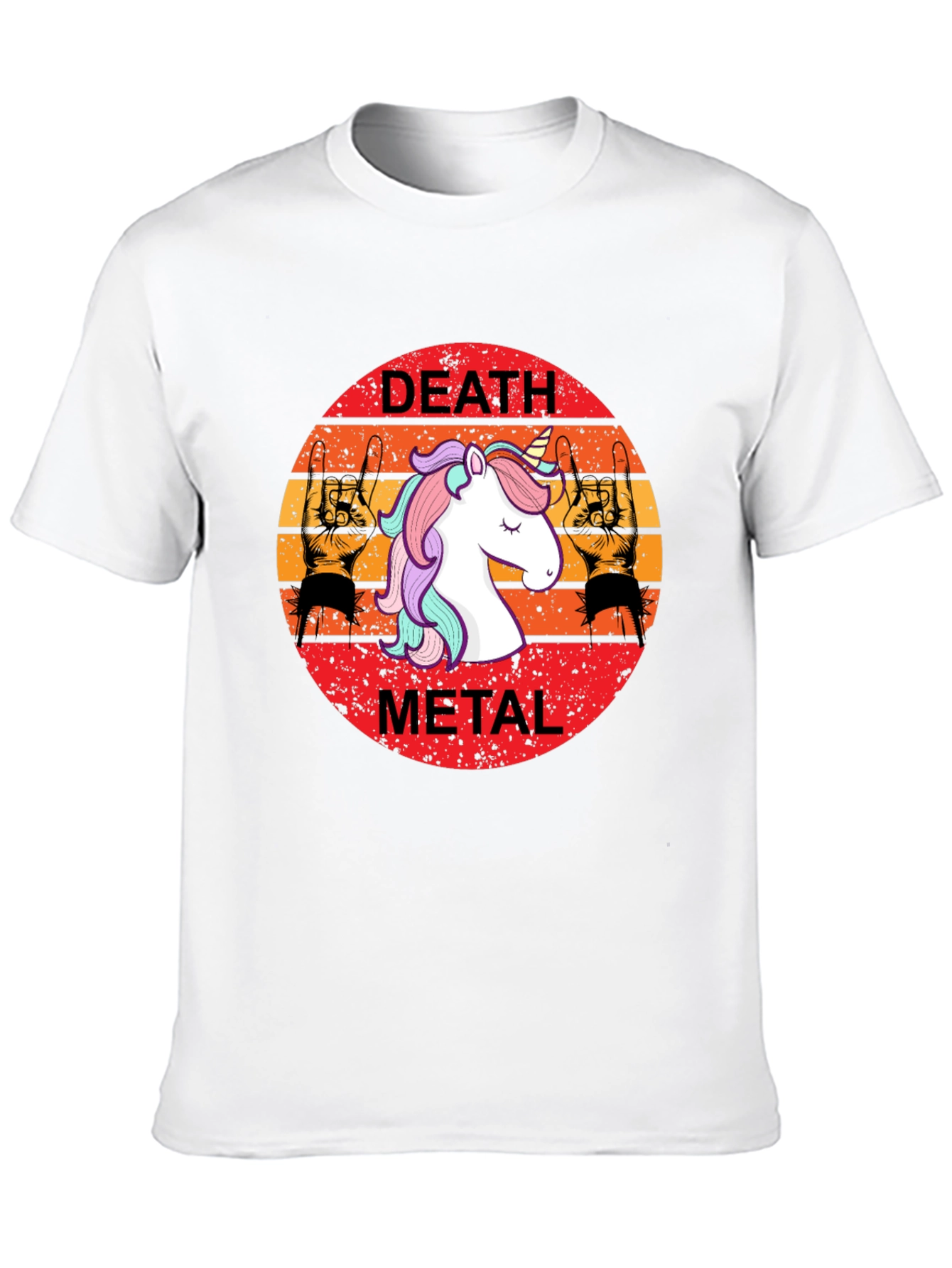 Death Metal Unicorn Graphic Tee