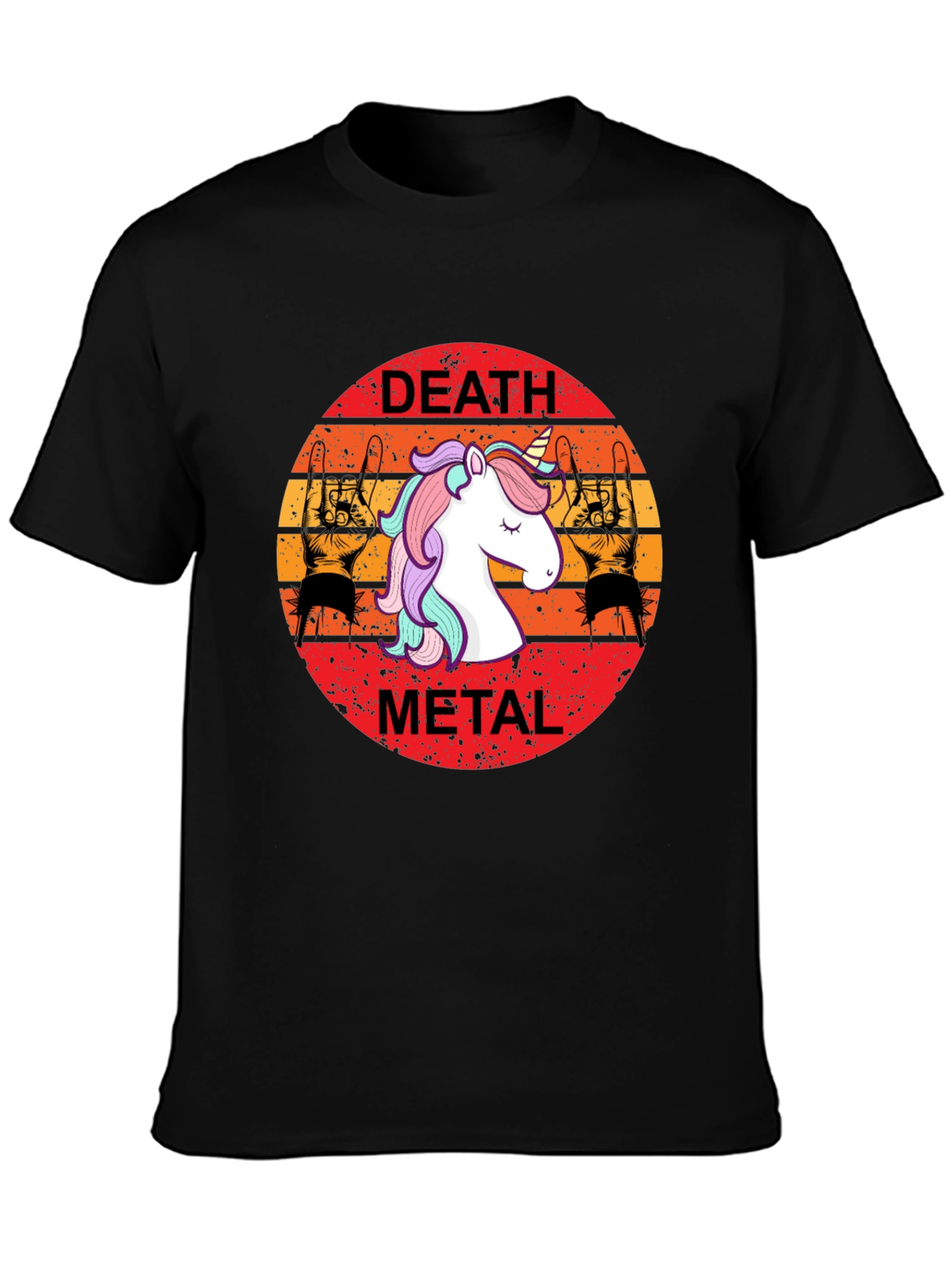 Death Metal Unicorn Graphic Tee