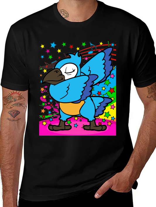 Dabbing Parrot Mens T-Shirt