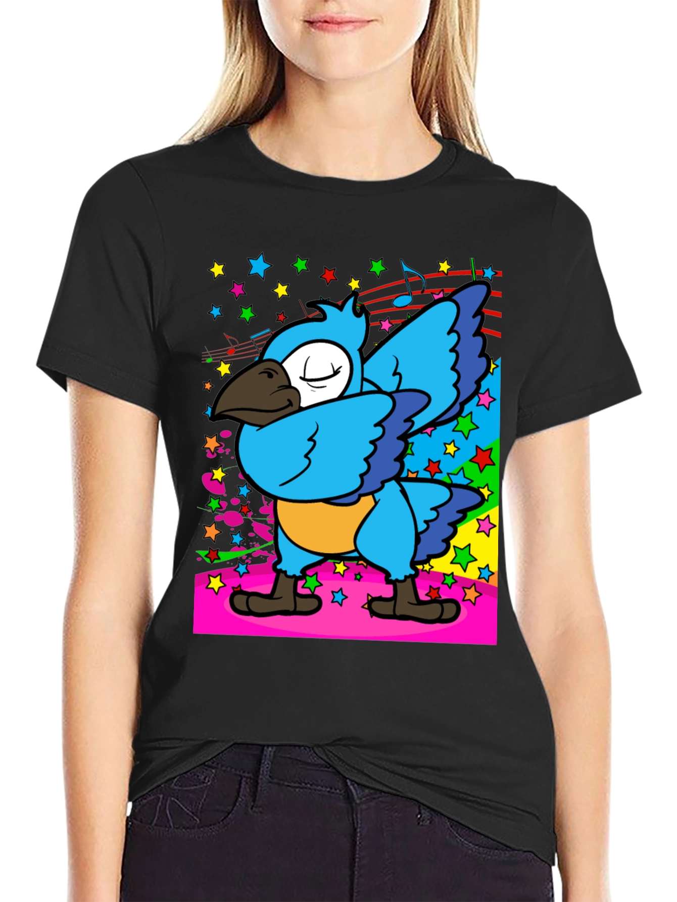 Dabbing Parrot Mens T-Shirt