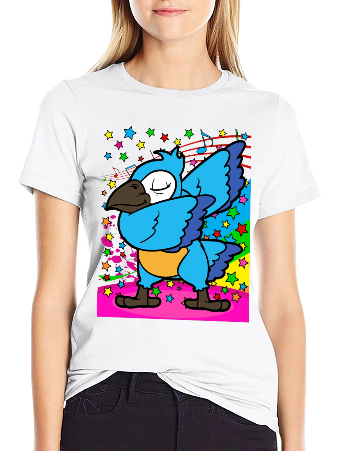 Dabbing Parrot Mens T-Shirt
