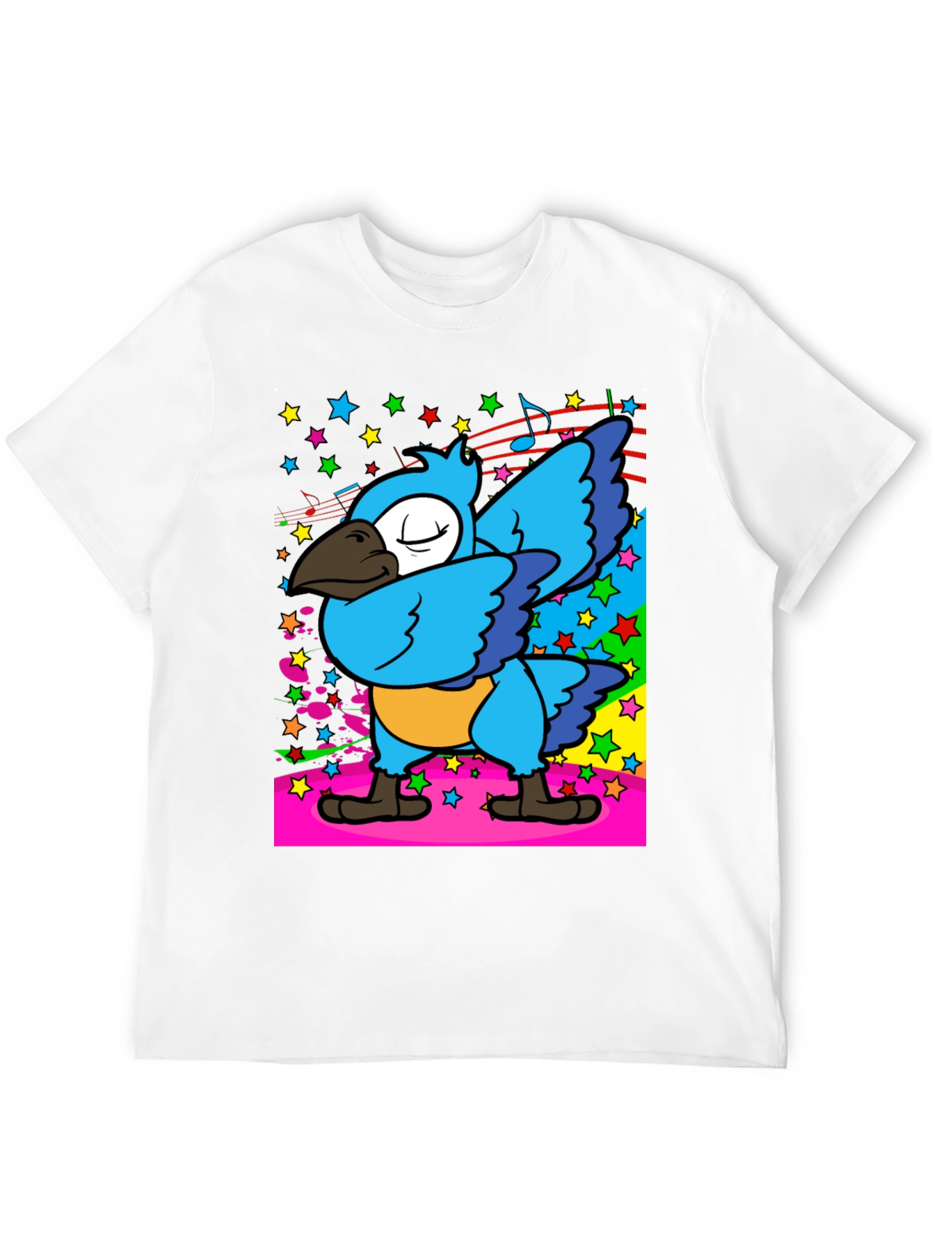 Dabbing Parrot Mens T-Shirt