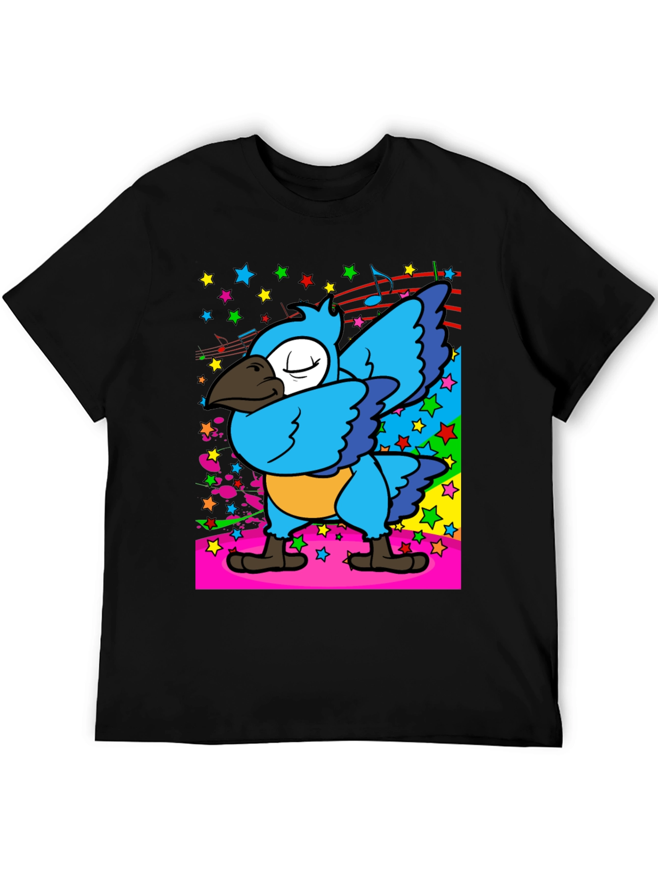 Dabbing Parrot Mens T-Shirt