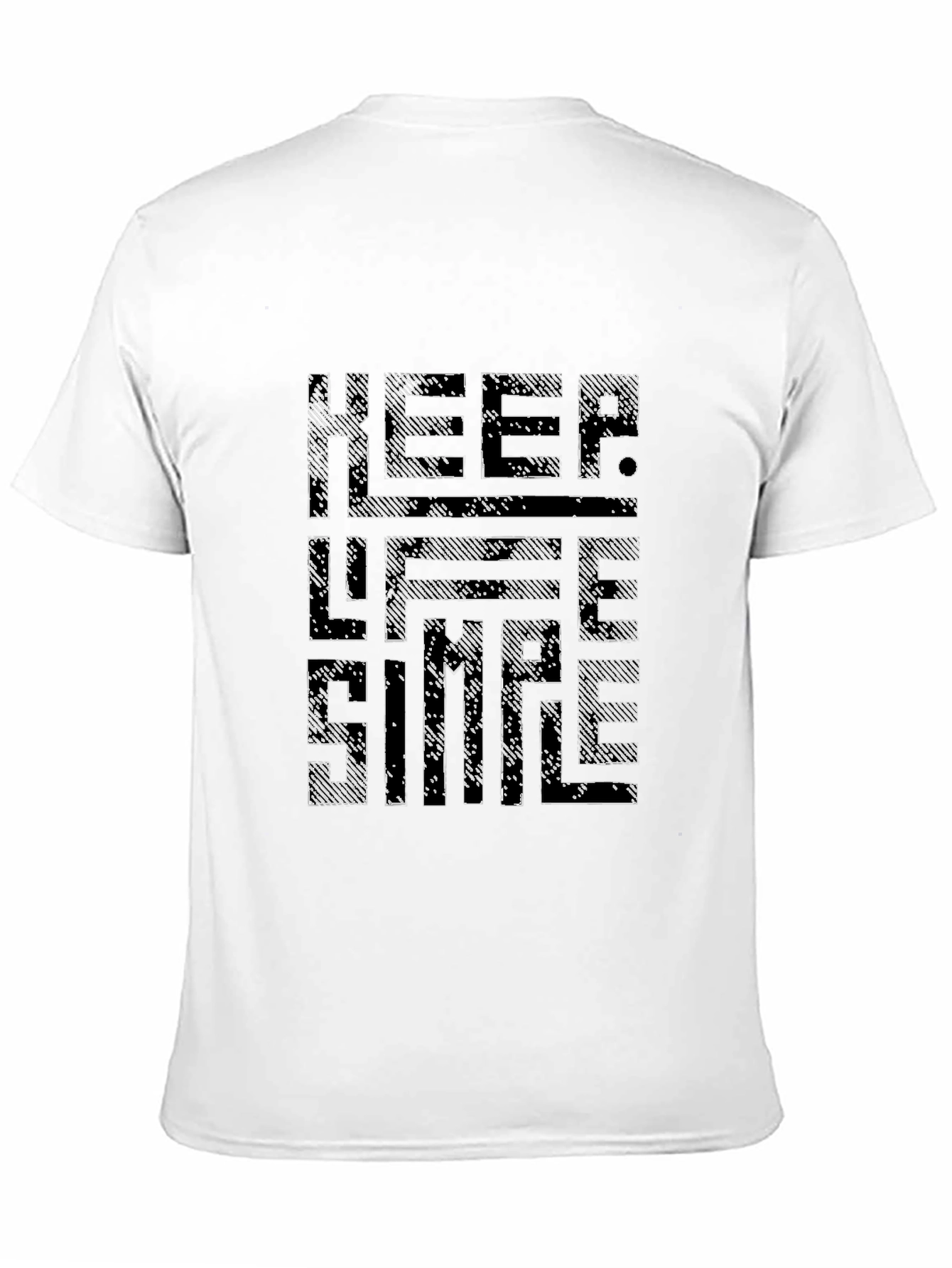 Keep Life Simple Graphic Tee - Black Casual T-Shirt