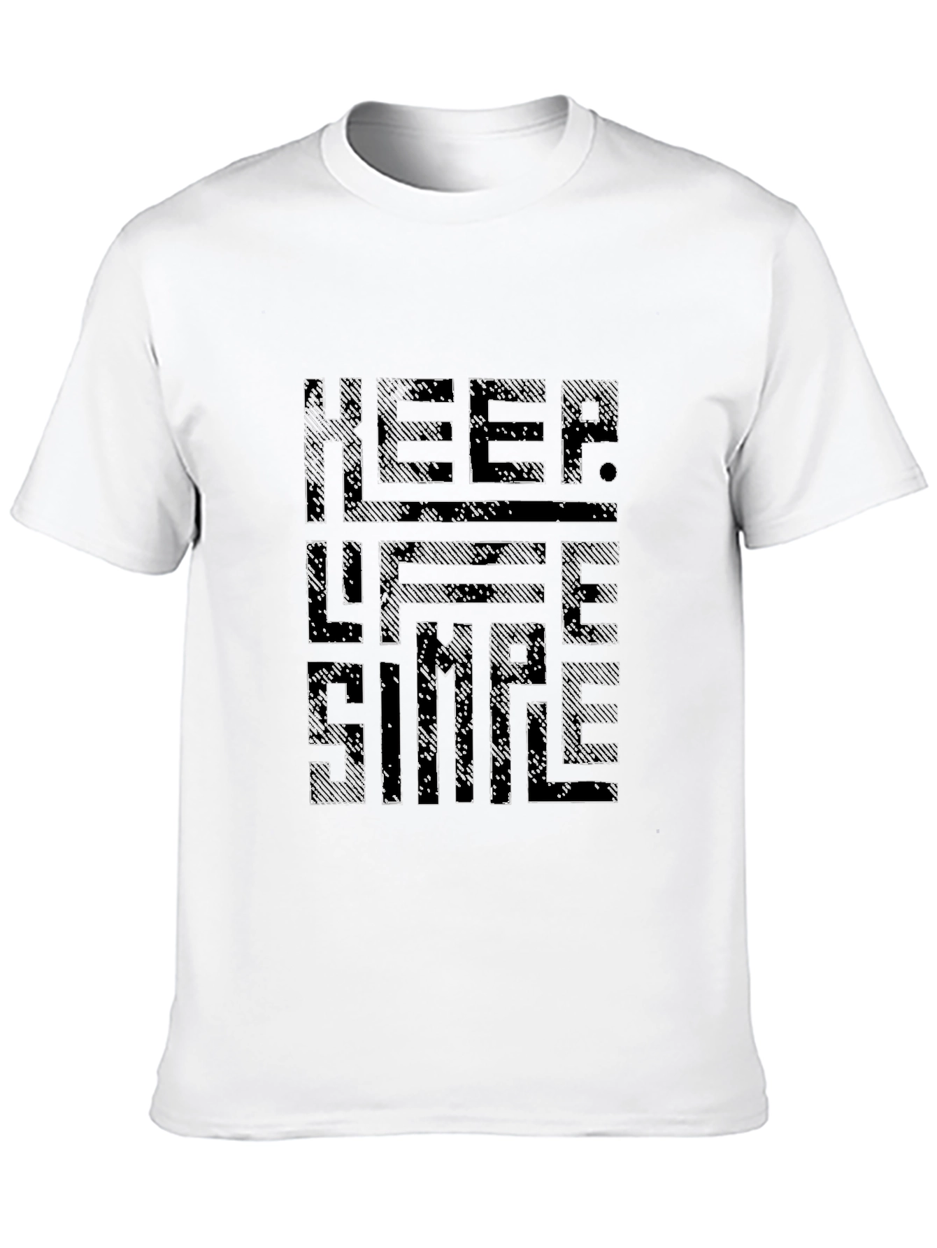 Keep Life Simple Graphic Tee - Black Casual T-Shirt