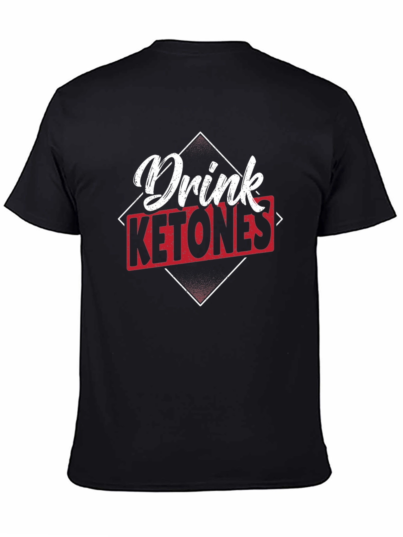 Drink Ketones Black Graphic T-Shirt